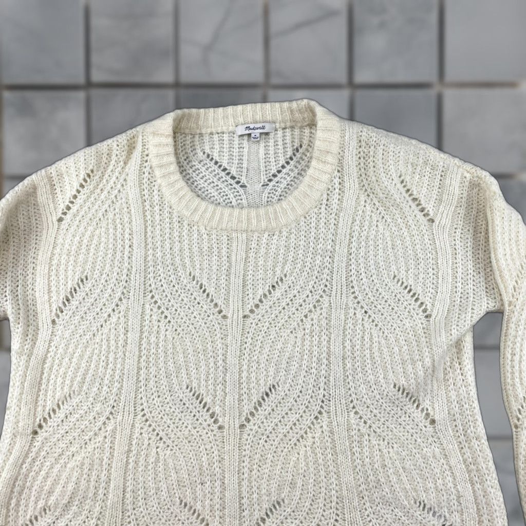 Madewell Madewell Charley Sweater Womens M Cream Pullover Cable Knit Size M / US 6-8 / IT 42-44 - 1 Thumbnail