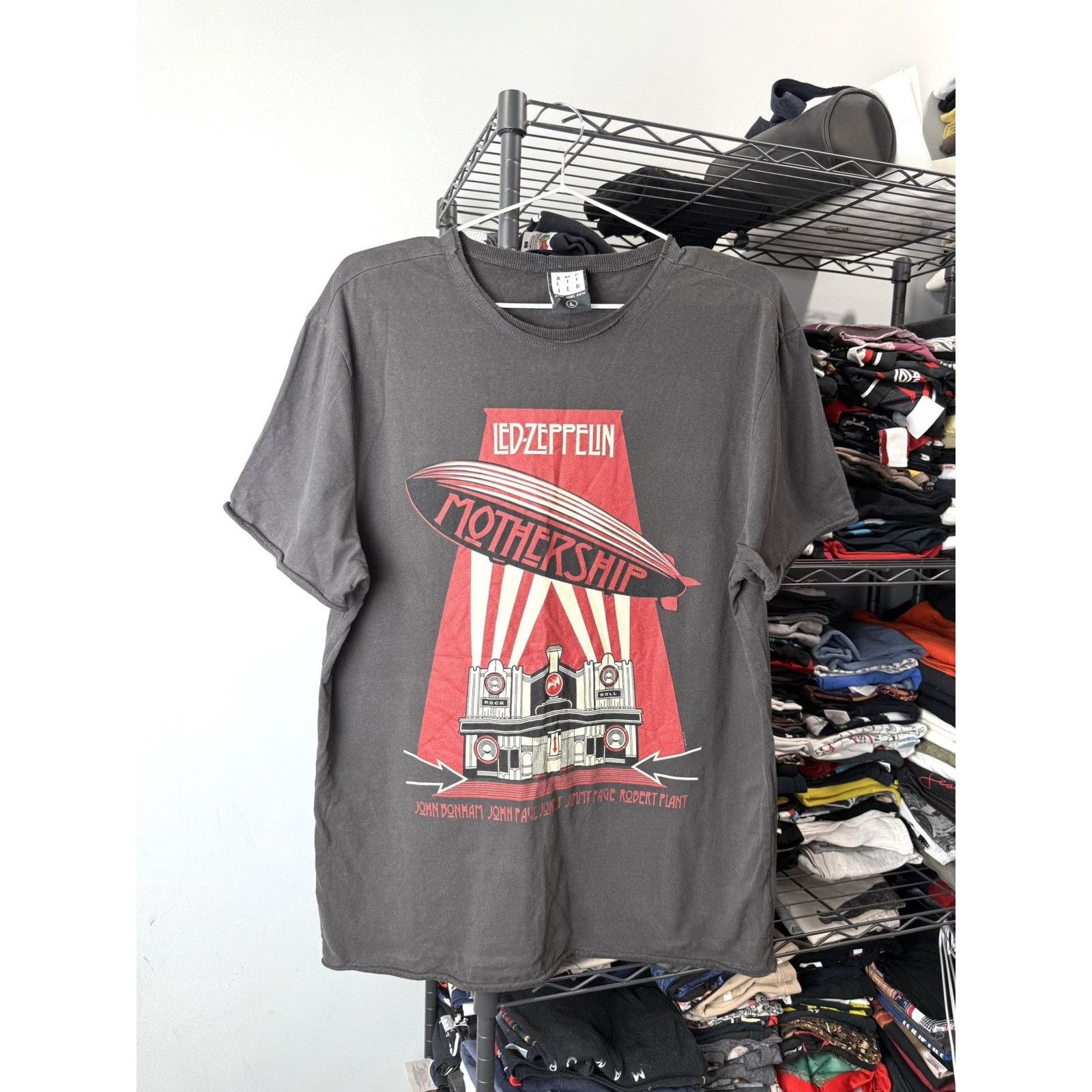 Band Tees Vintage Style Led Zeppelin Mother Ship Band T Shirt Y2K Size US L / EU 52-54 / 3 - 1 Thumbnail
