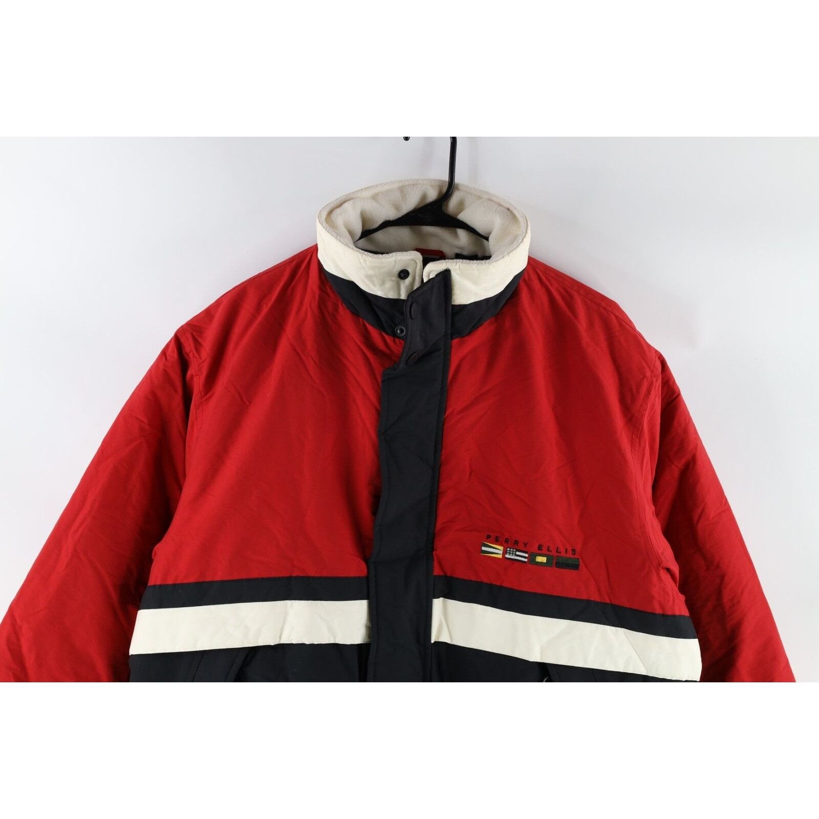 Perry Ellis × Vintage NOS Vintage 90s Perry Ellis Sailing Puffer Jacket Size US L / EU 52-54 / 3 - 2 Thumbnail