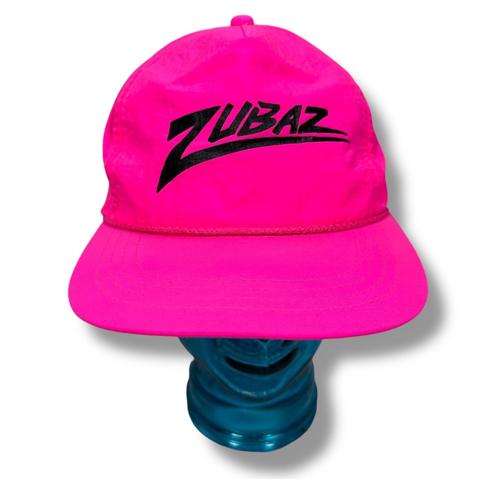 Zubaz Vintage Zubaz Rope SnapBack Hat Baseball Cap Pink Black 90s Size ONE SIZE - 1 Thumbnail