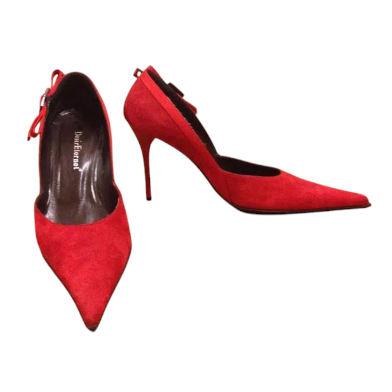 Other leather pumps red suede us sz 8.5 / eur 39 Size US 8.5 / IT 38.5 - 2 Thumbnail