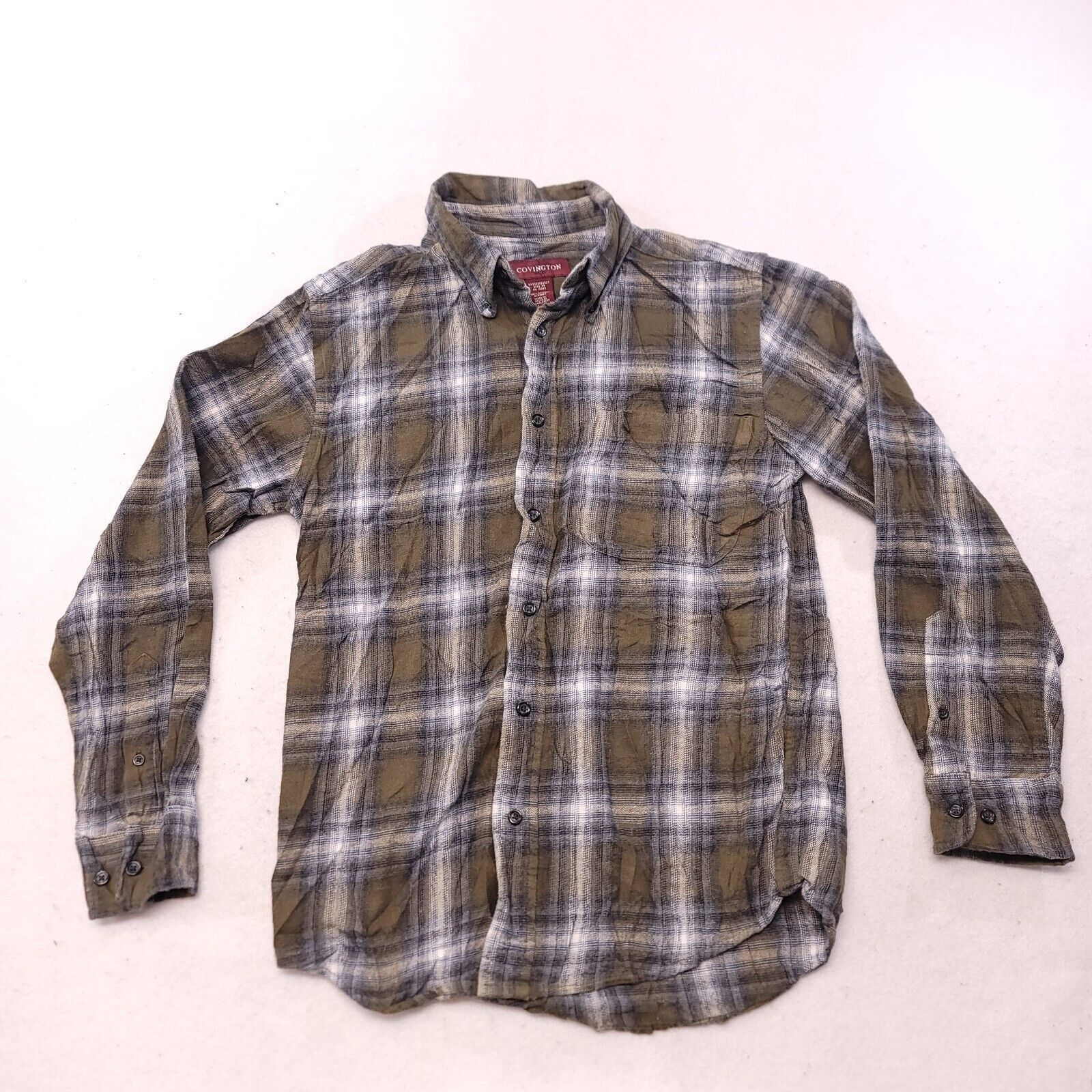 Covington Covington Tartan Flannel Shirt Mens Size Small S Green Blue Size US S / EU 44-46 / 1 - 2 Thumbnail