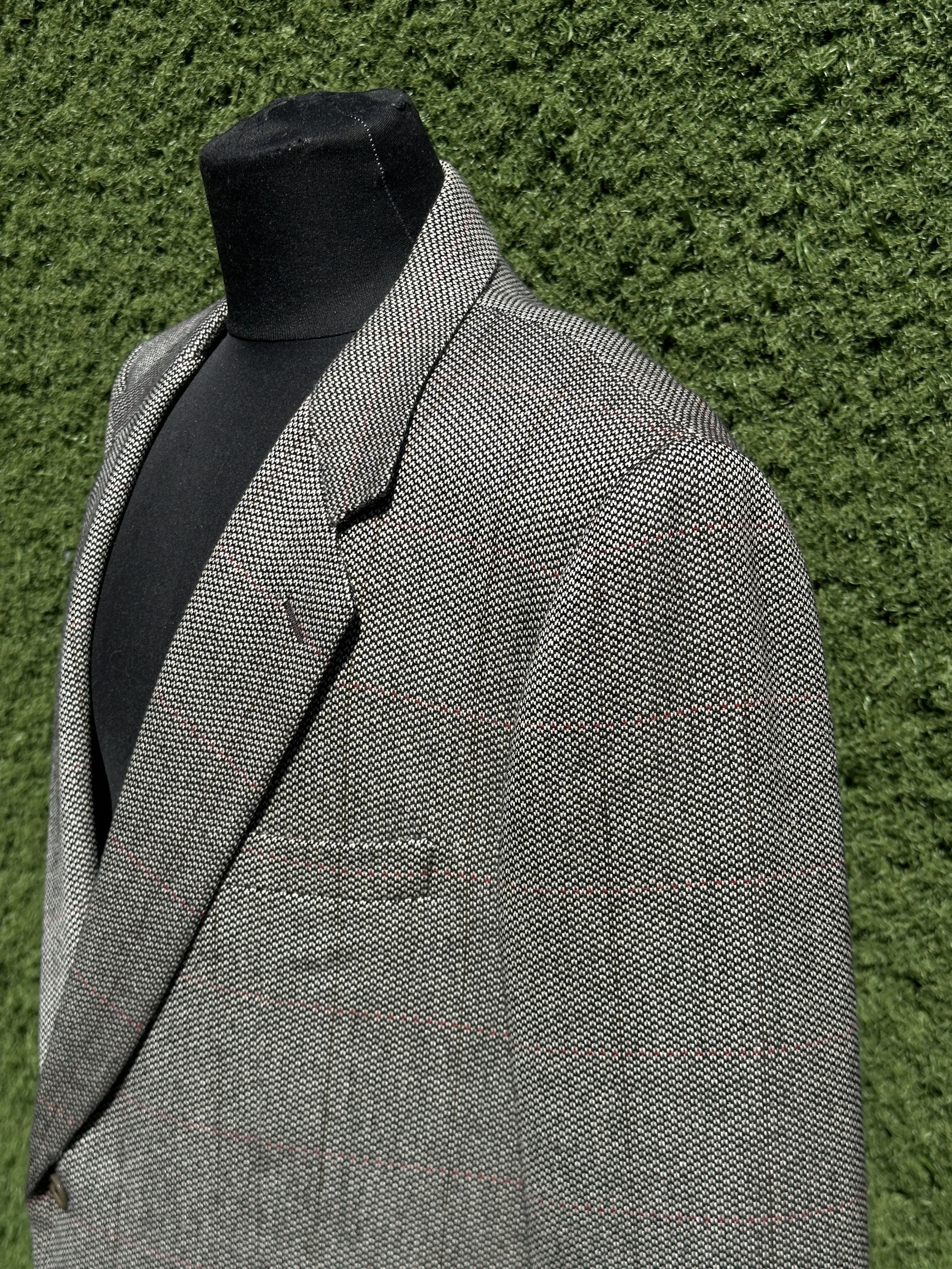 Burberry Burberrys Wool Cashmere Houndstooth Blazer Size 56 R Size 54R - 10 Thumbnail