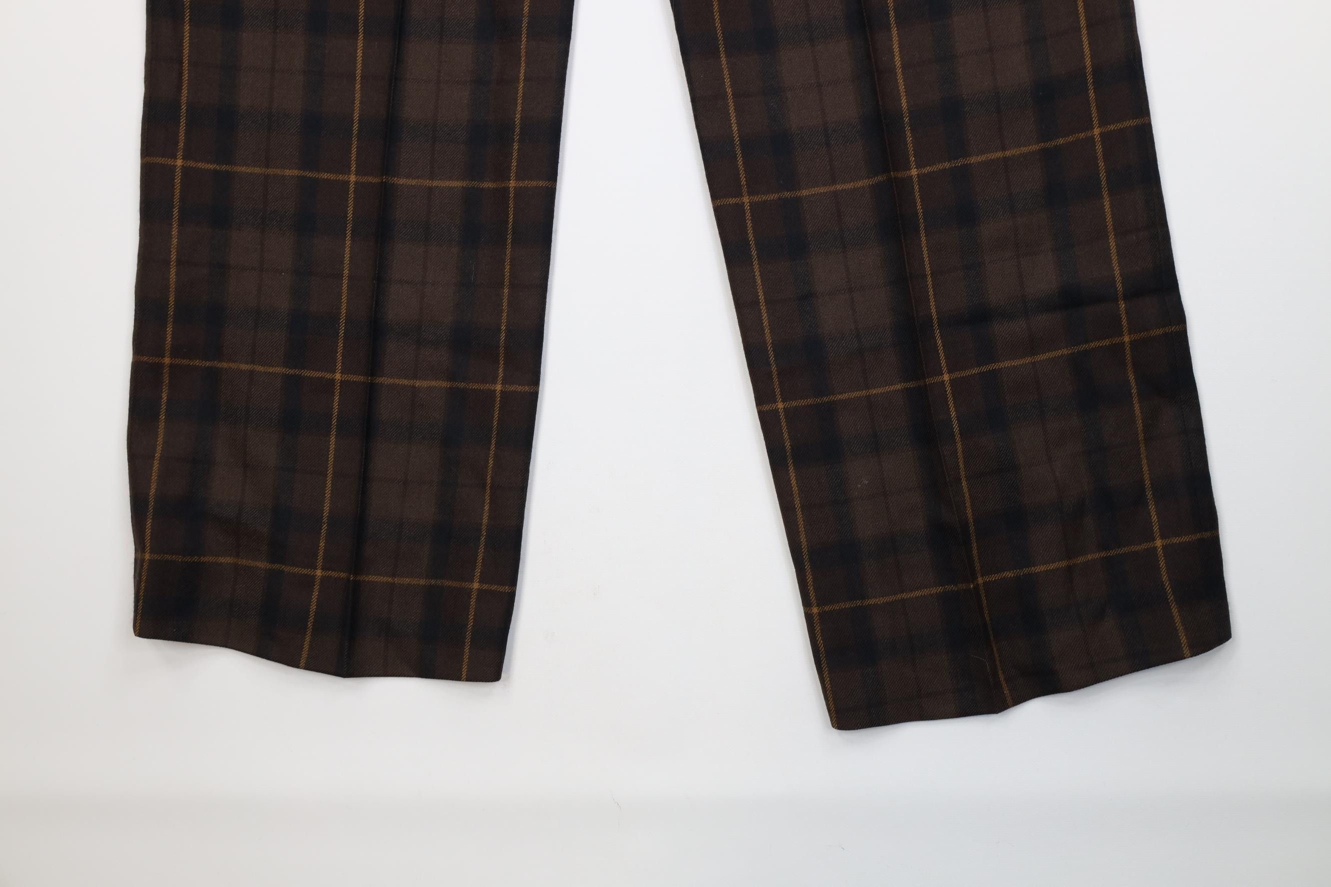 Vintage Vintage 70s Streetwear Wide Leg Chino Pants Brown Plaid USA Size US 36 / EU 52 - 14 Thumbnail