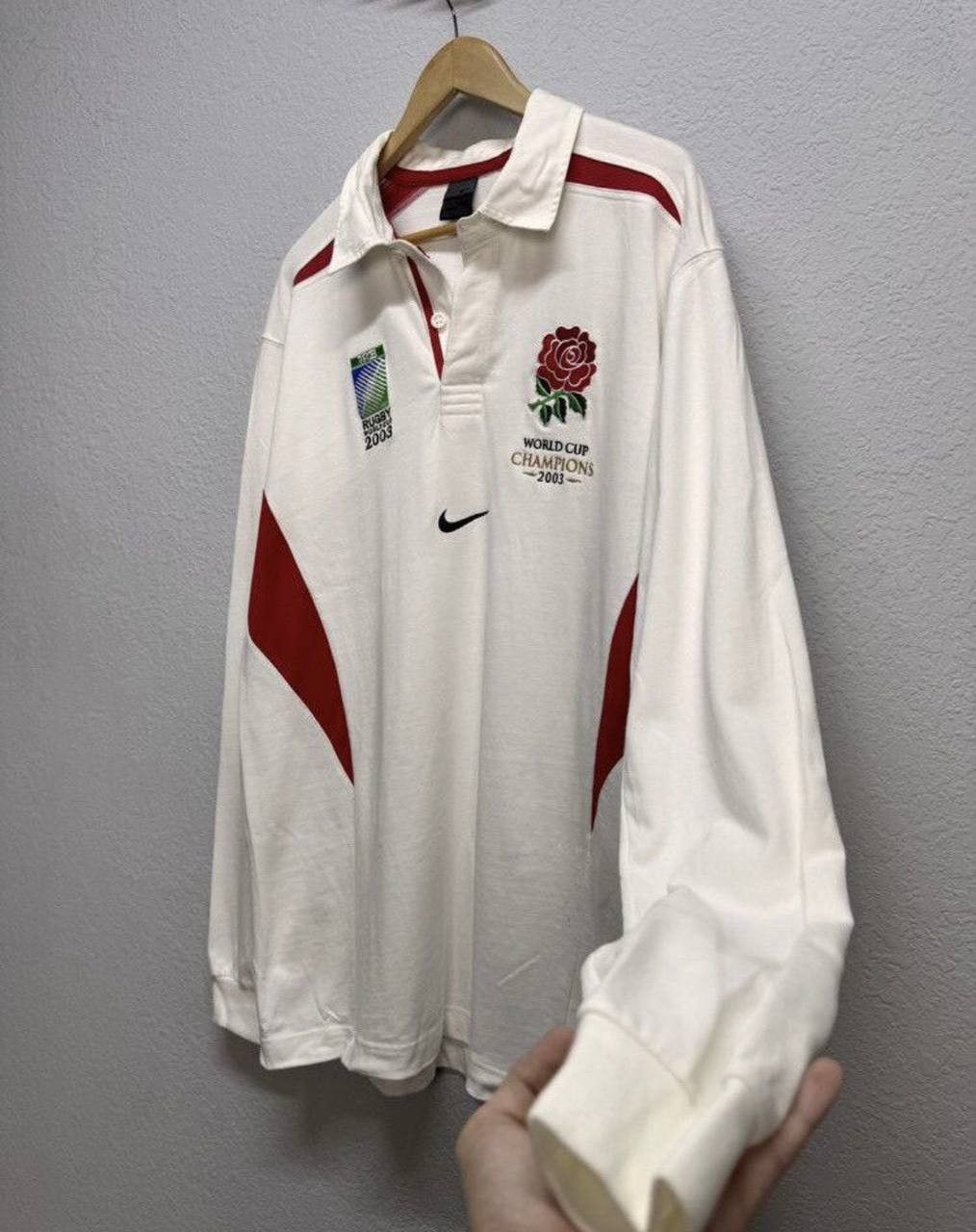Nike Rugby England Jersey Canterbury Long Sleeve Vintage Size US XL / EU 56 / 4 - 2 Thumbnail