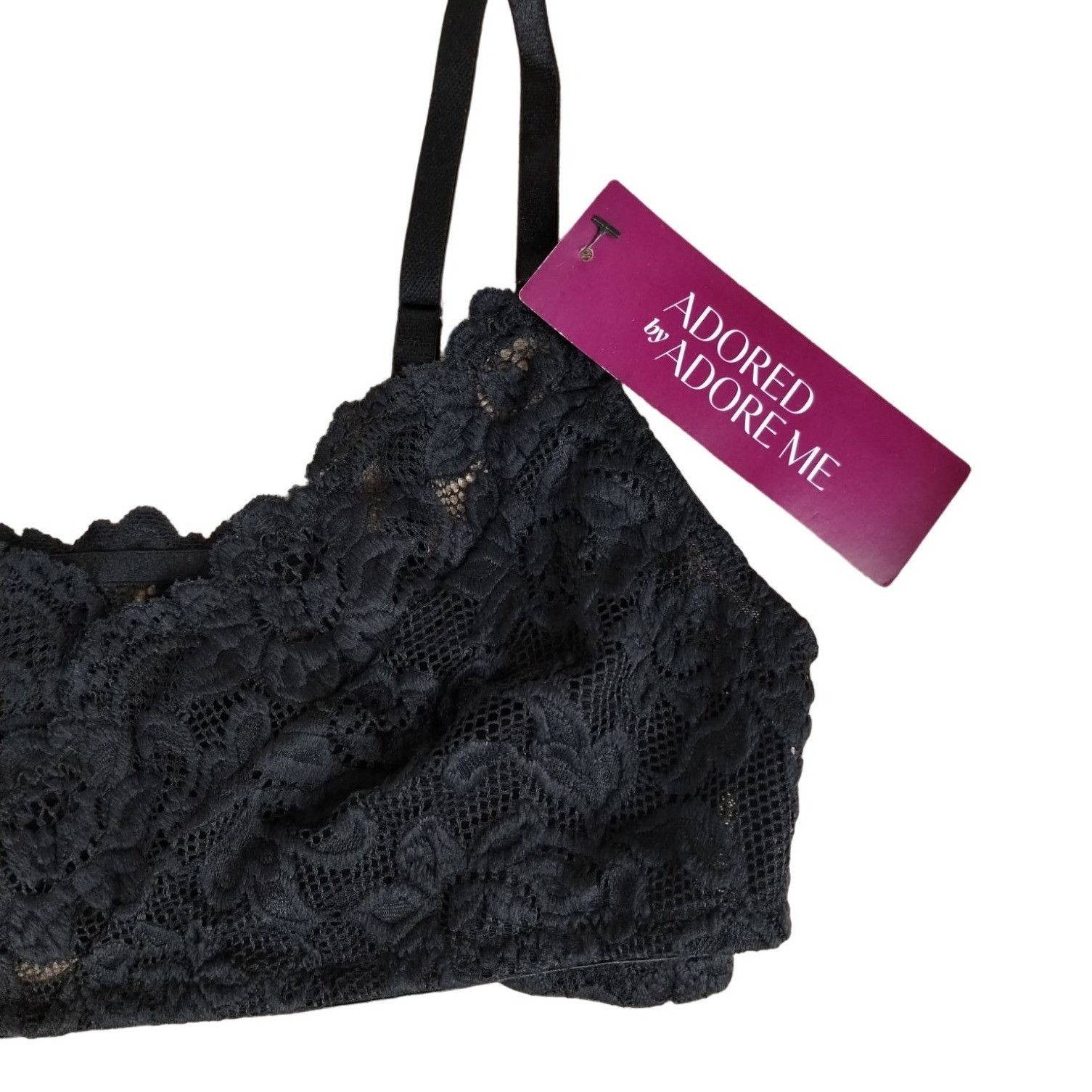 Other Adore Me Womens Small Black Lace Blythe Bralette Size S / US 4 / IT 40 - 3 Thumbnail