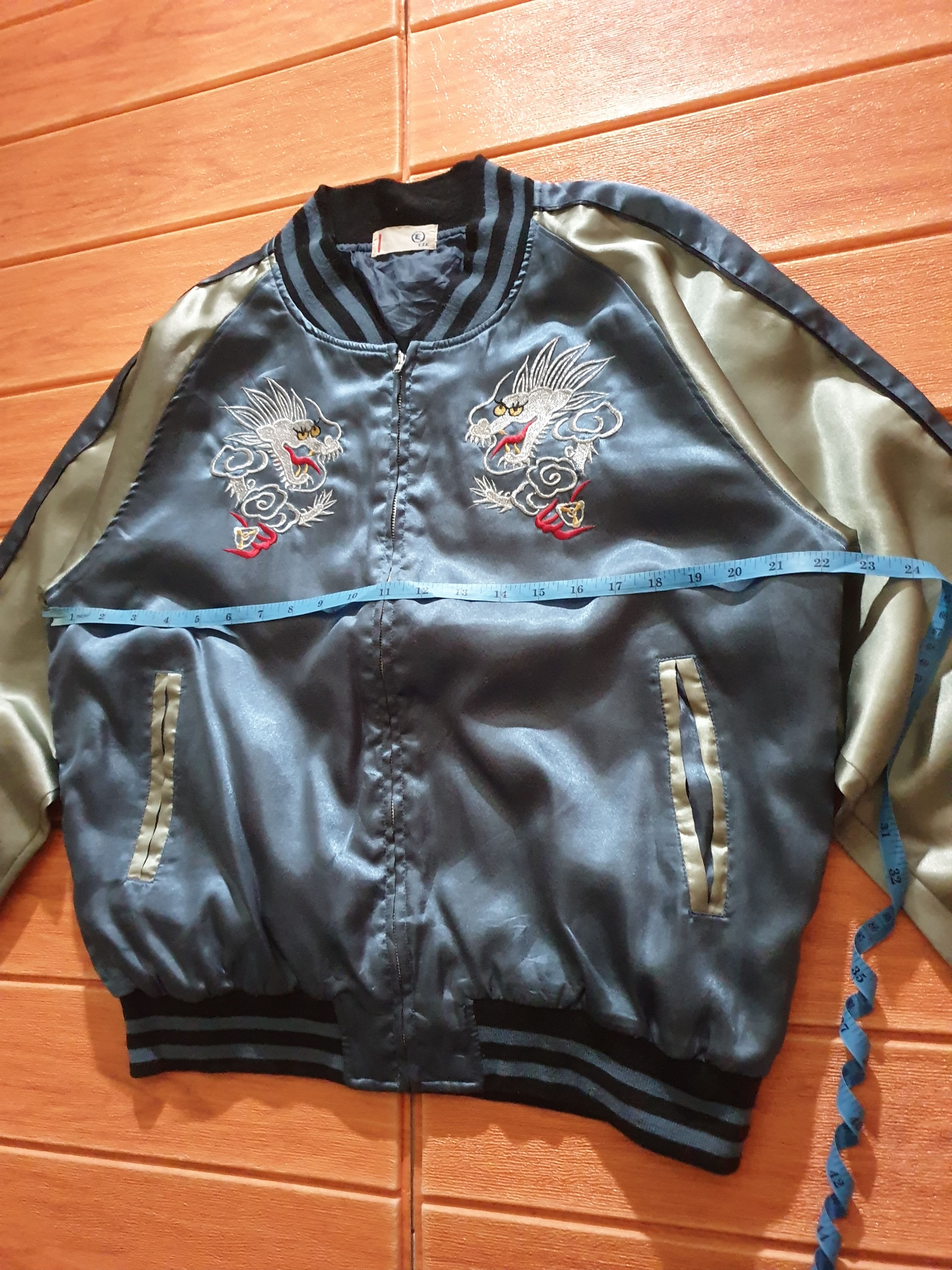 Japanese Brand 💥Double dragon embroidery Sukajan Jacket Size US M / EU 48-50 / 2 - 6 Thumbnail