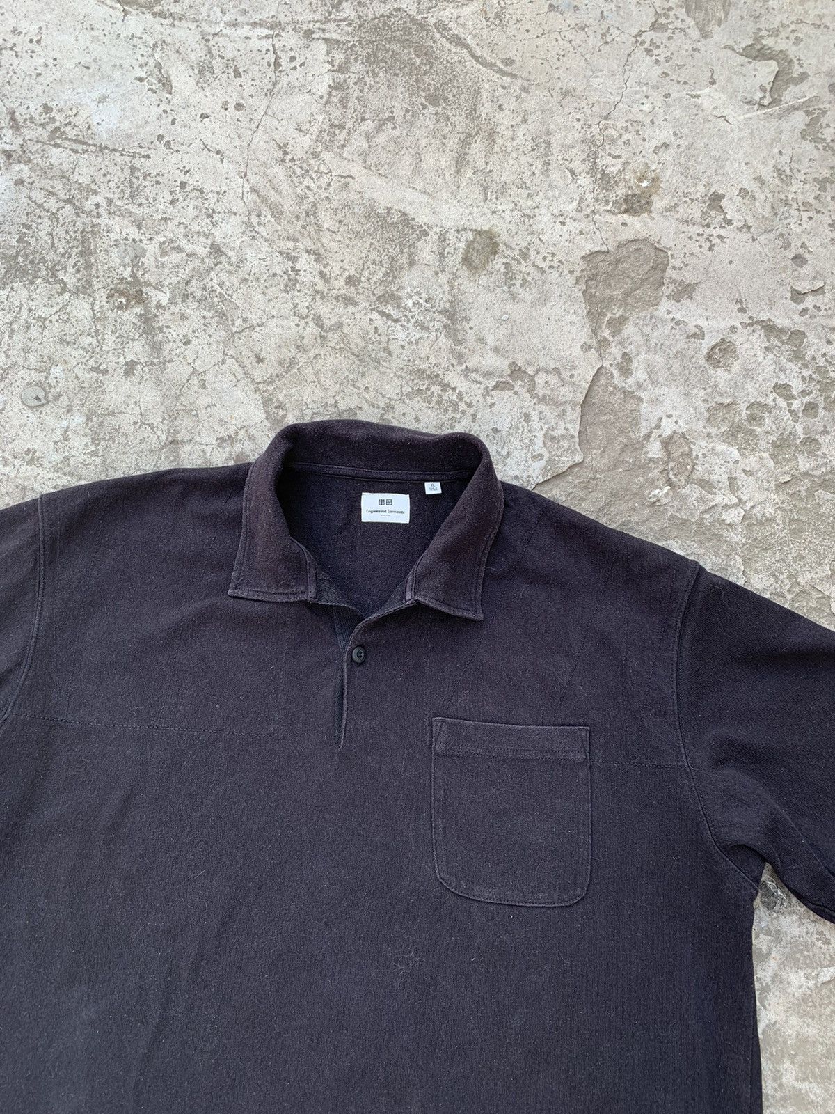 Engineered Garments × Uniqlo Engineered Garments X Uniqlo Black Polo Shirt Size US XL / EU 56 / 4 - 2 Thumbnail