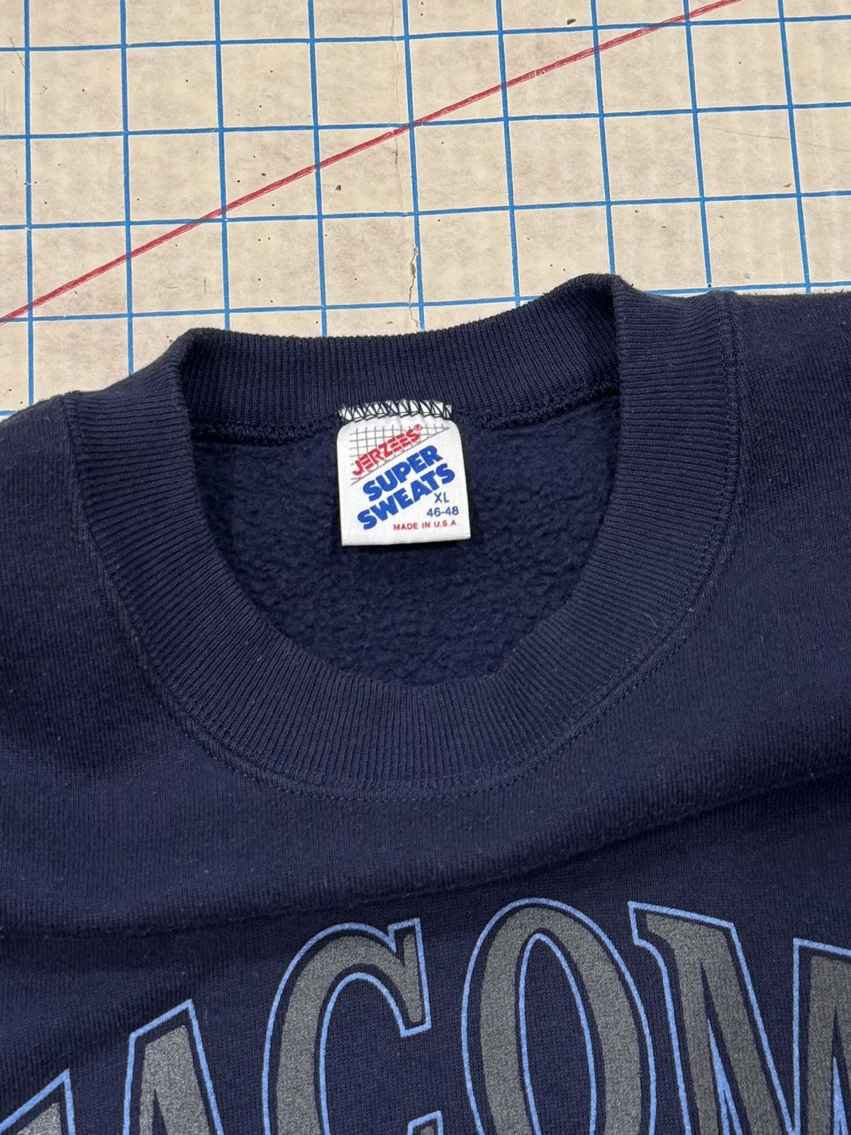 Vintage Vintage Tacoma Firefighters Crewneck Sweater 3M Graphic Navy Size US L / EU 52-54 / 3 - 7 Thumbnail