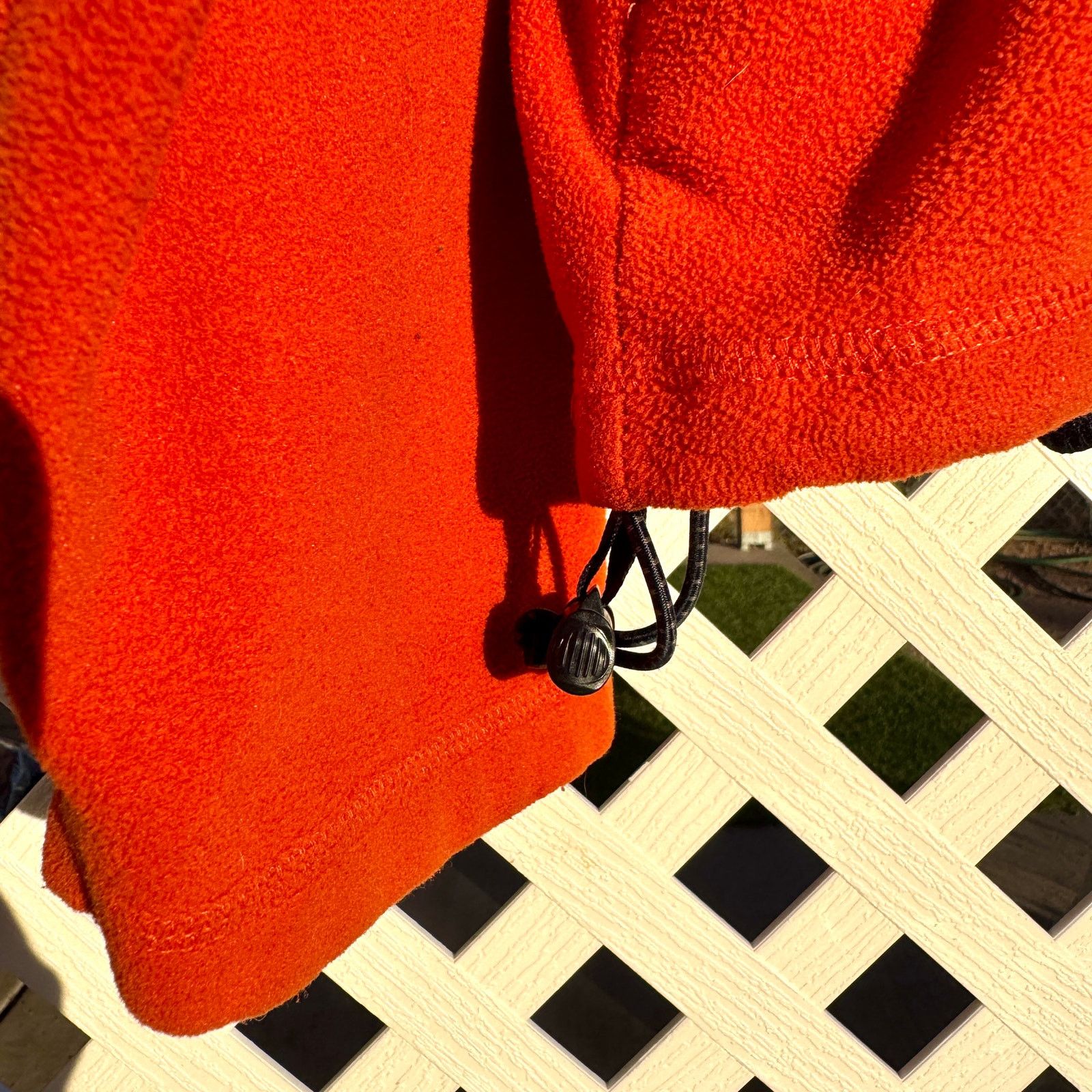 Old Navy Y2K Orange & Navy Old Navy Quarter Zip Drawstring Fleece Size US XXL / EU 58 / 5 - 6 Thumbnail