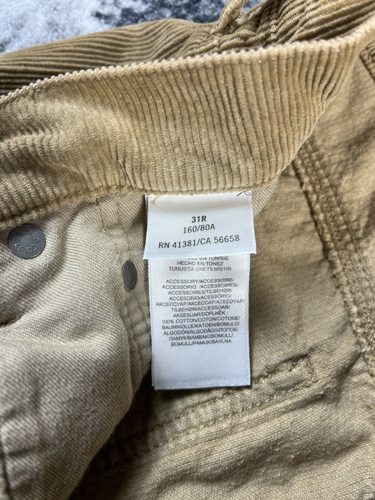 Polo Ralph Lauren Polo Ralph Lauren Corduroy Pants Beige W31 Size US 31 - 7 Thumbnail