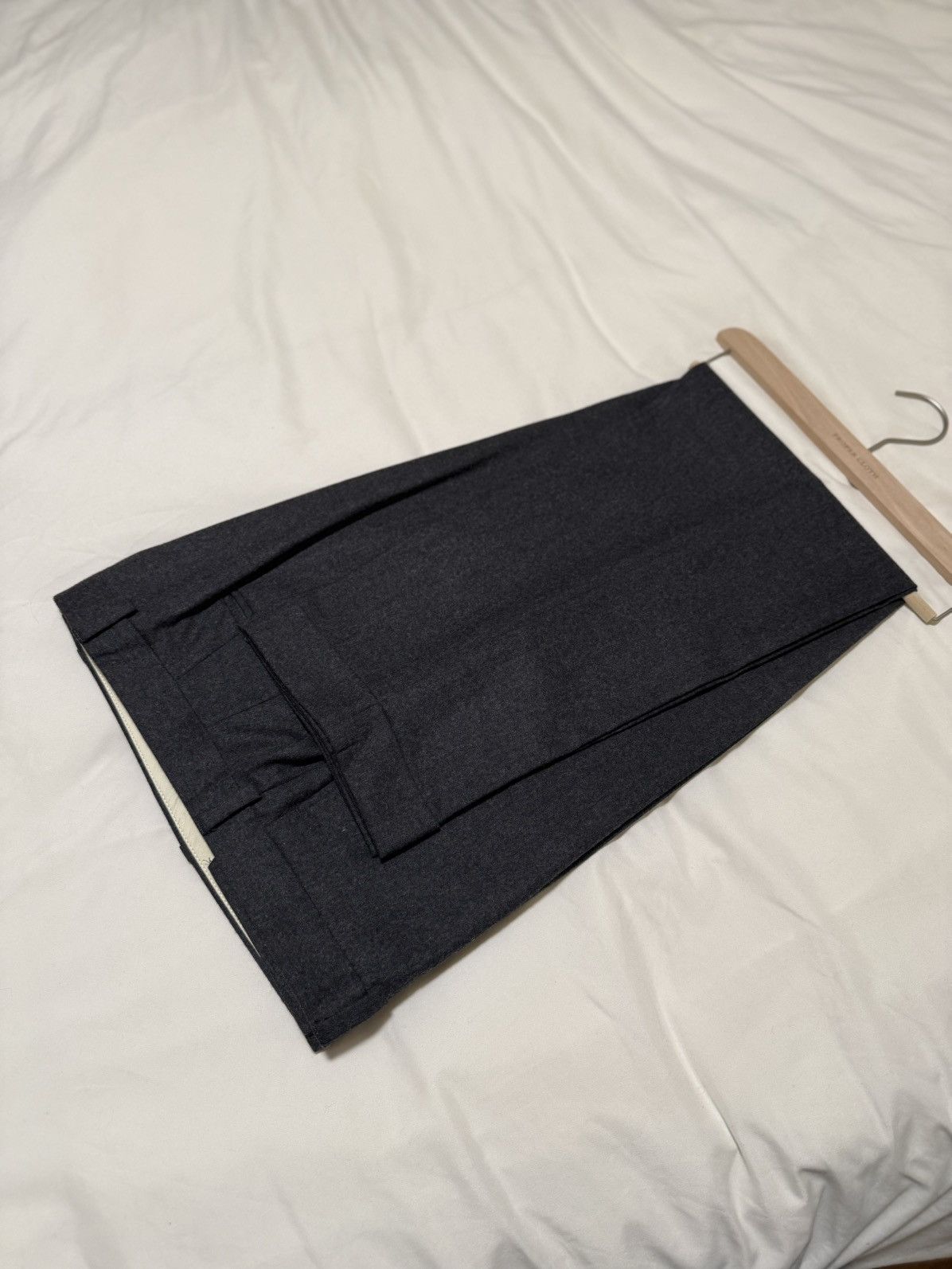 J. Press Dark Gray J. Press Flannel Trousers - 36 Size 36R - 2 Thumbnail