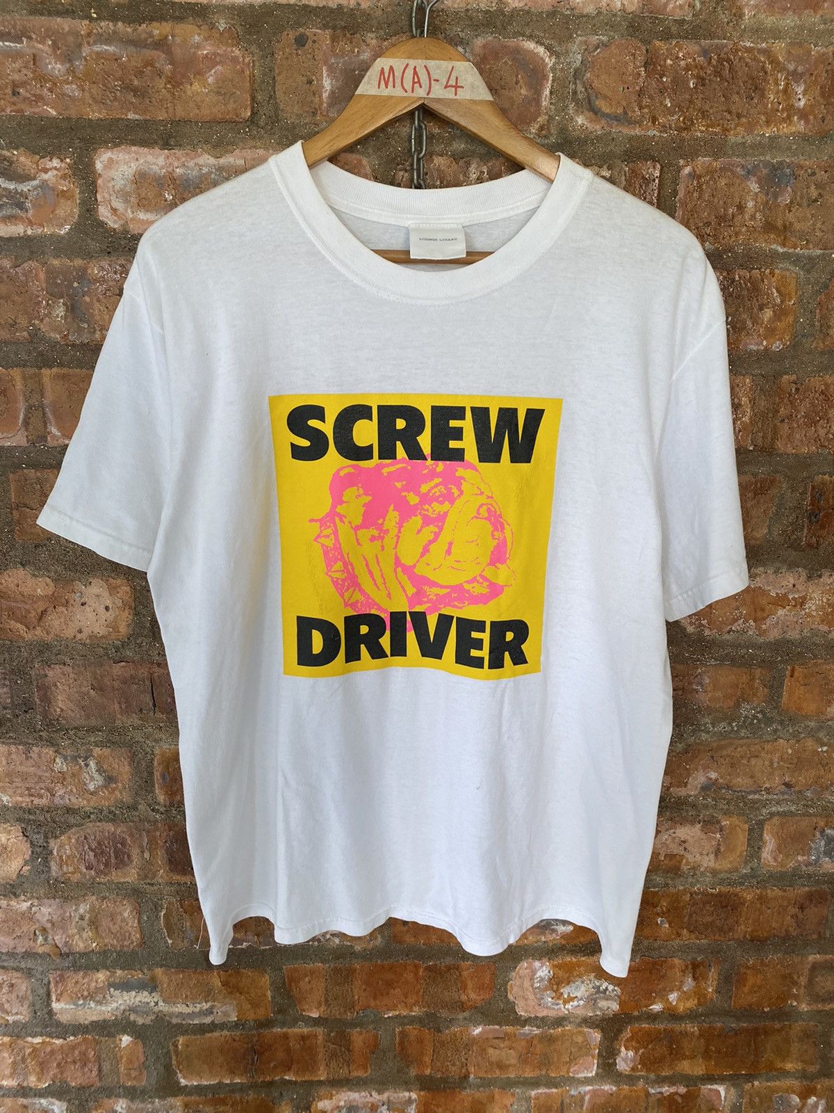 Japanese Brand × Lad Musician × Lounge Lizard 1990s Lounge Lizard Screw Driver Bulldog anvil tee Size US M / EU 48-50 / 2 - 2 Thumbnail
