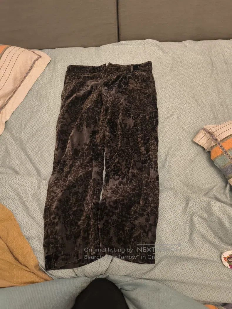 Ann Demeulemeester Ann Demeulemeester Size M flocked pants Size 25" / US 0 / IT 36 - 1 Thumbnail