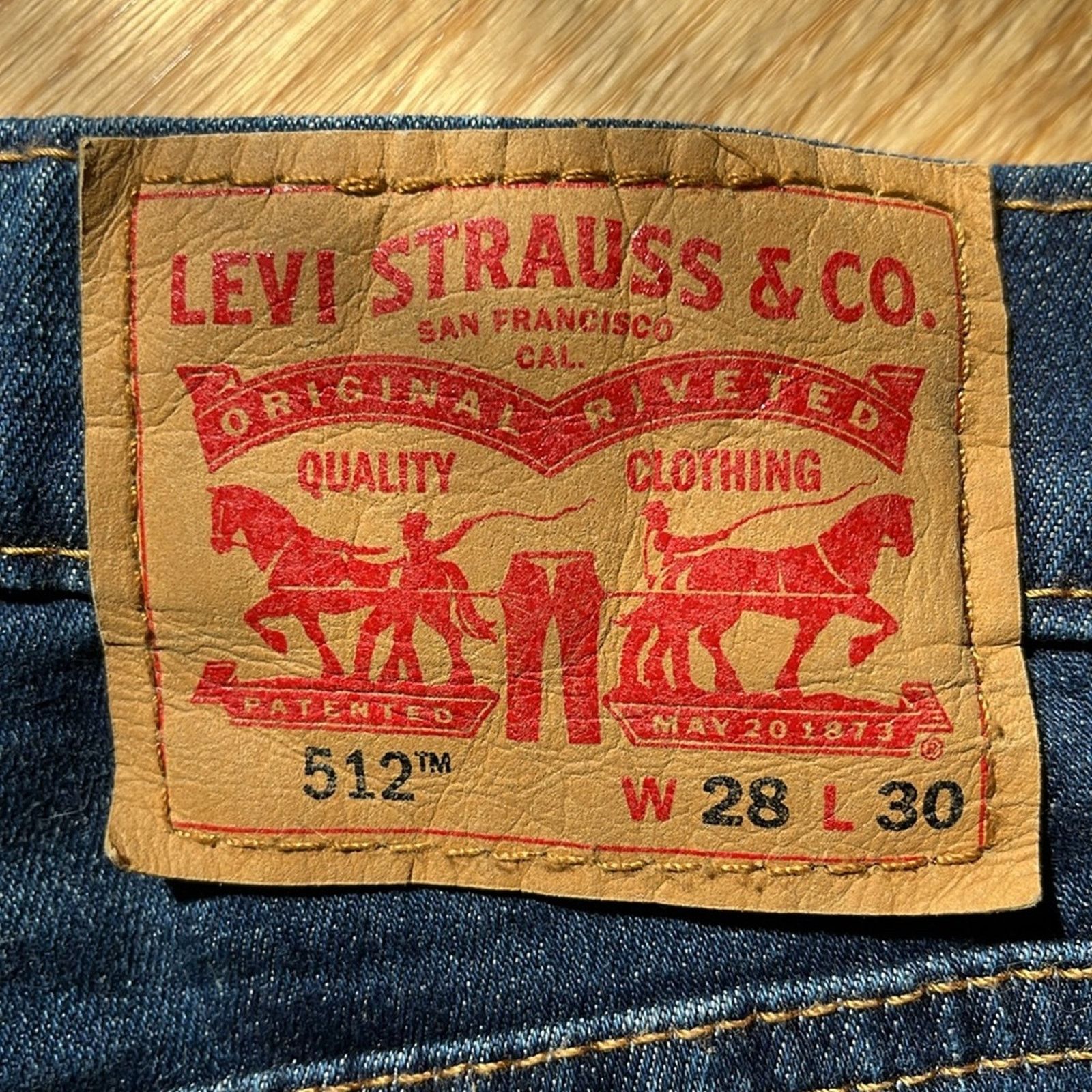 Levi's Levis 512 Slim Taper Jeans Mens 28x30 Blue Stretch Denim Size US 28 / EU 44 - 6 Thumbnail