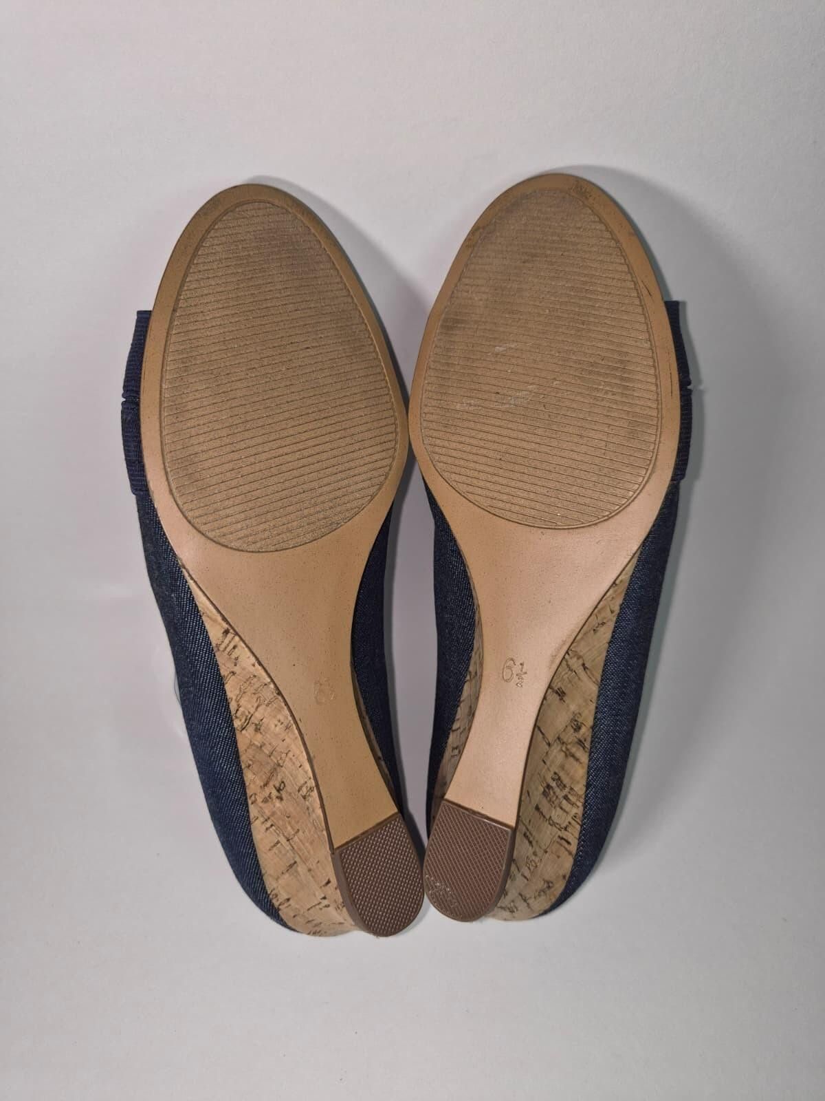 Other COACH AND FOUR Sz.6.5 Blue Wedged Canva Tweed Vintage Luxury Size US 9.5 / IT 39.5 - 7 Thumbnail
