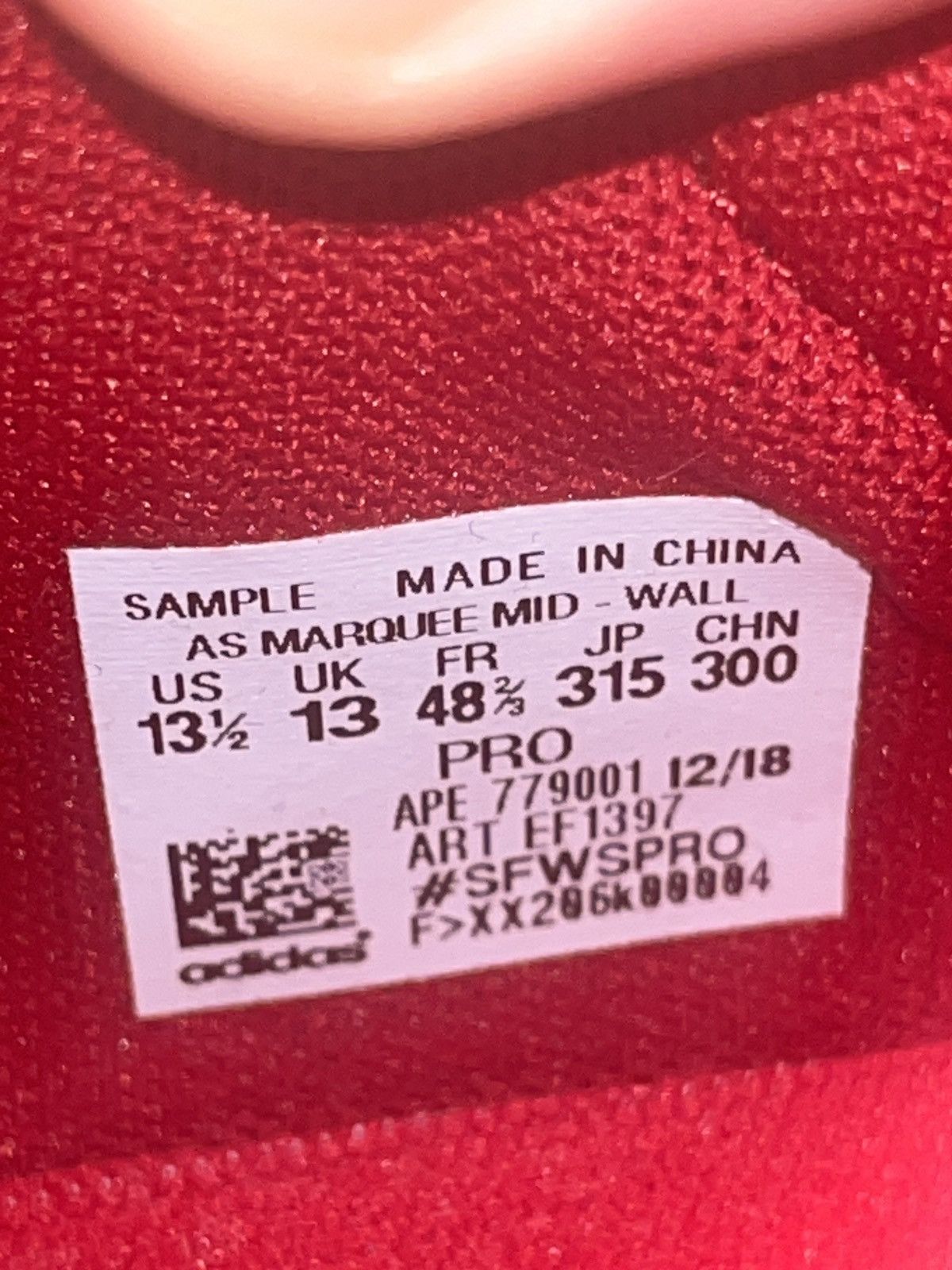 Adidas Adidas Marquee Boost John Wall PE Promo Sample sz 13.5 Size US 13 / EU 46 - 8 Thumbnail