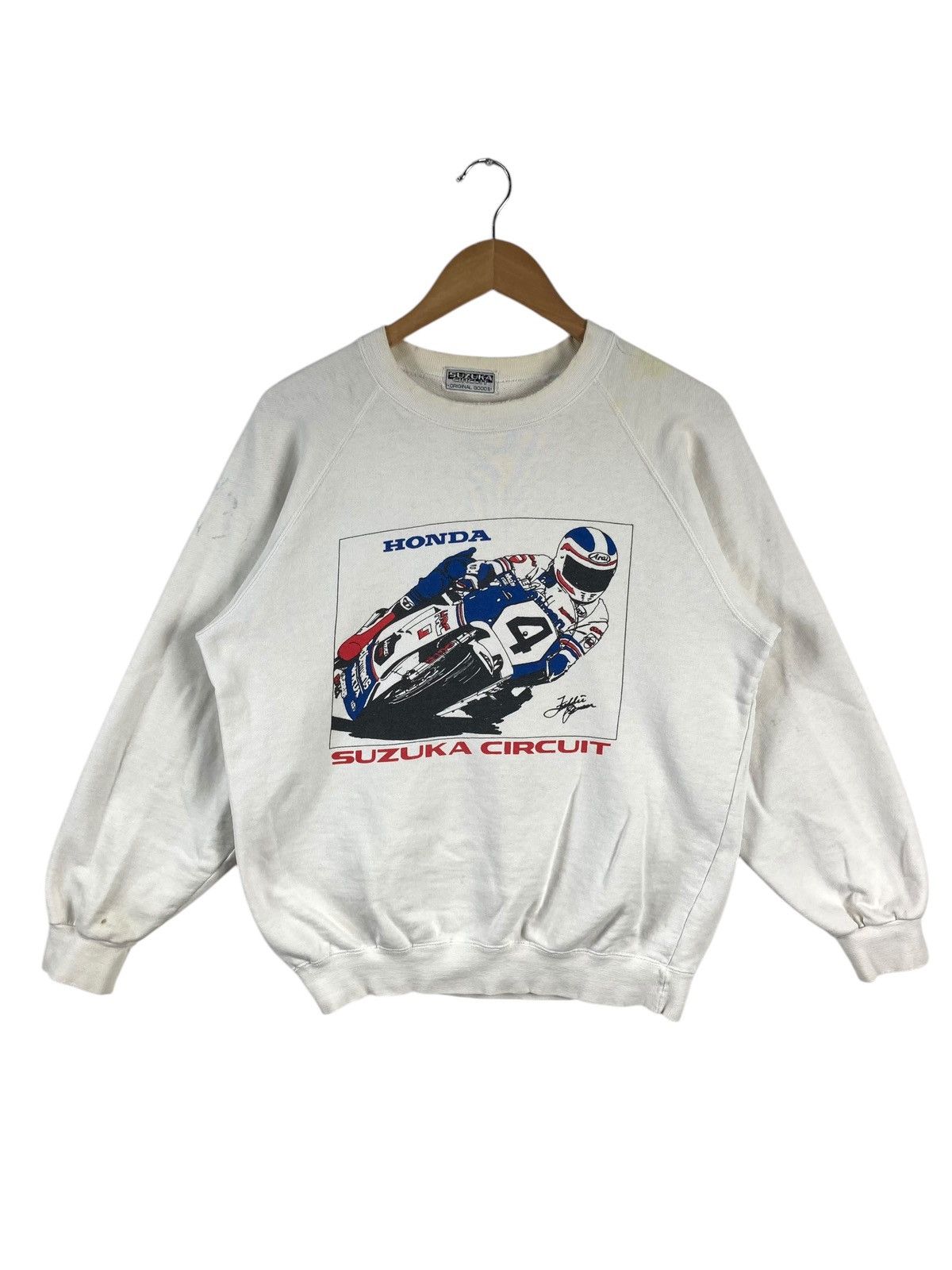 Honda × Vintage Vintage Racing Honda Suzuka Circuit Freddie Spencer Jumper Size US M / EU 48-50 / 2 - 2 Thumbnail