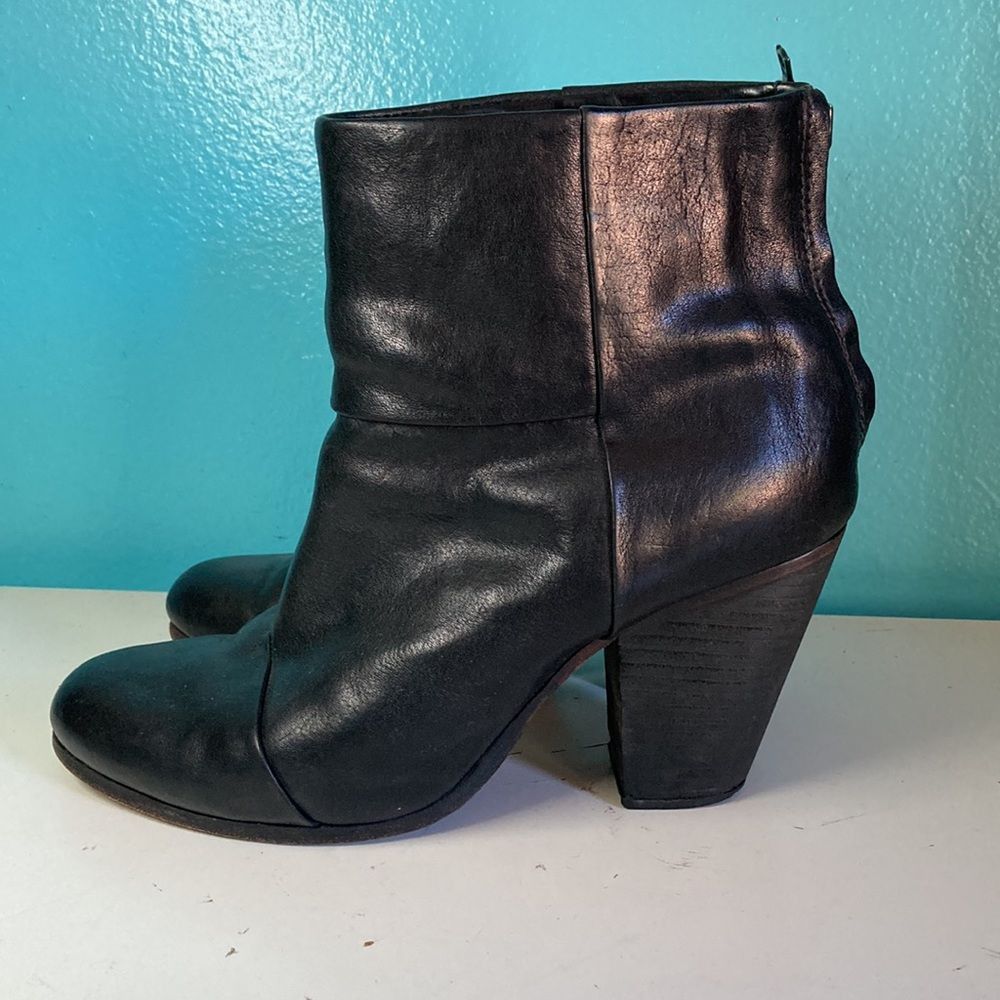 Rag & Bone Rag & Bone Black Leather Boots 39.5 Size US 9 / IT 39 - 5 Thumbnail