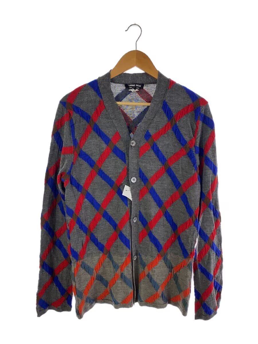 Comme des Garcons × Comme des Garcons Homme Deux Striped Patten Wool Knit Cardigan Size US M / EU 48-50 / 2 - 1 Thumbnail