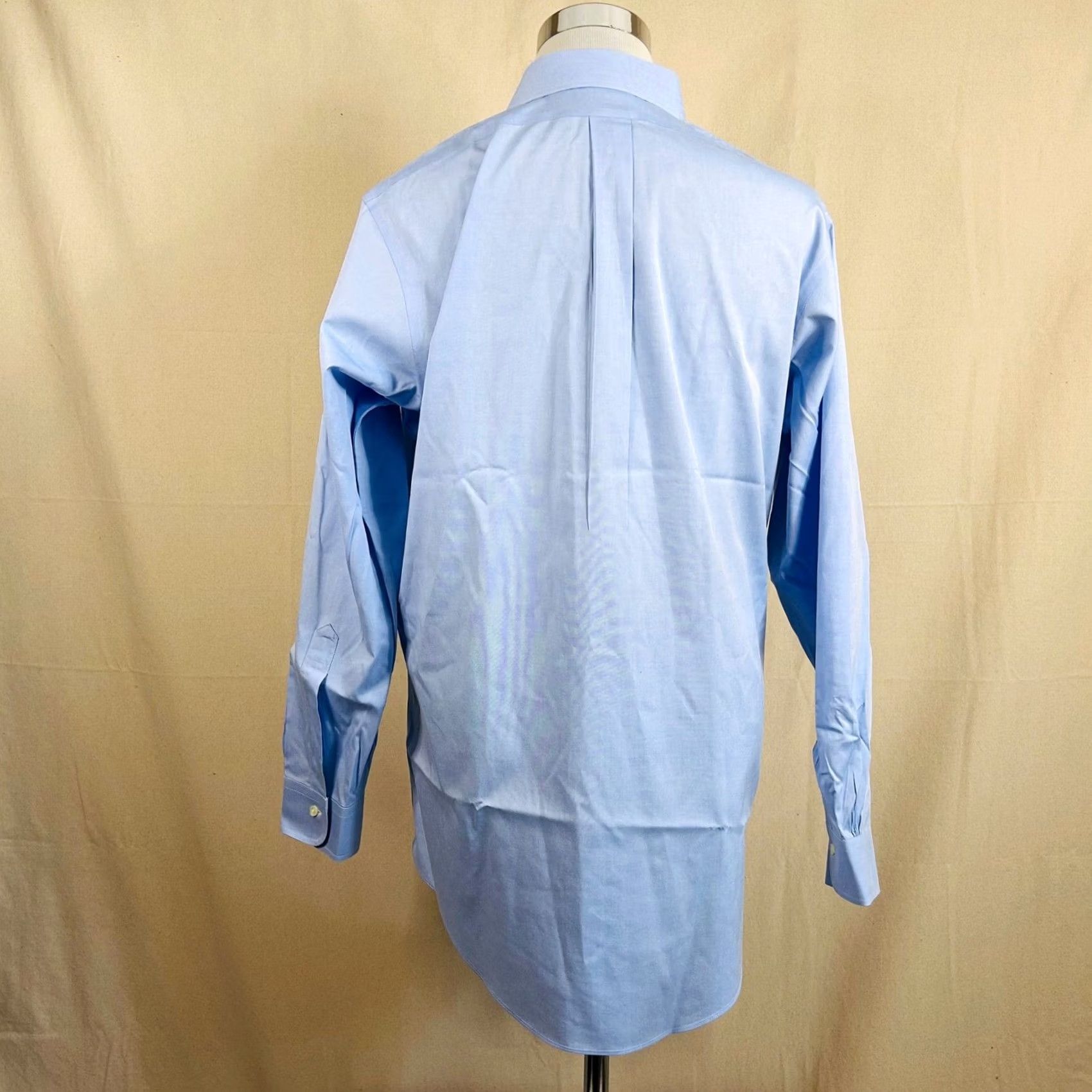Brooks Brothers Brooks Brothers Slim Fit Dress Shirt Blue Oxford Cloth Cotton 16.5 34 Non Iron Mens Size 46R - 5 Thumbnail