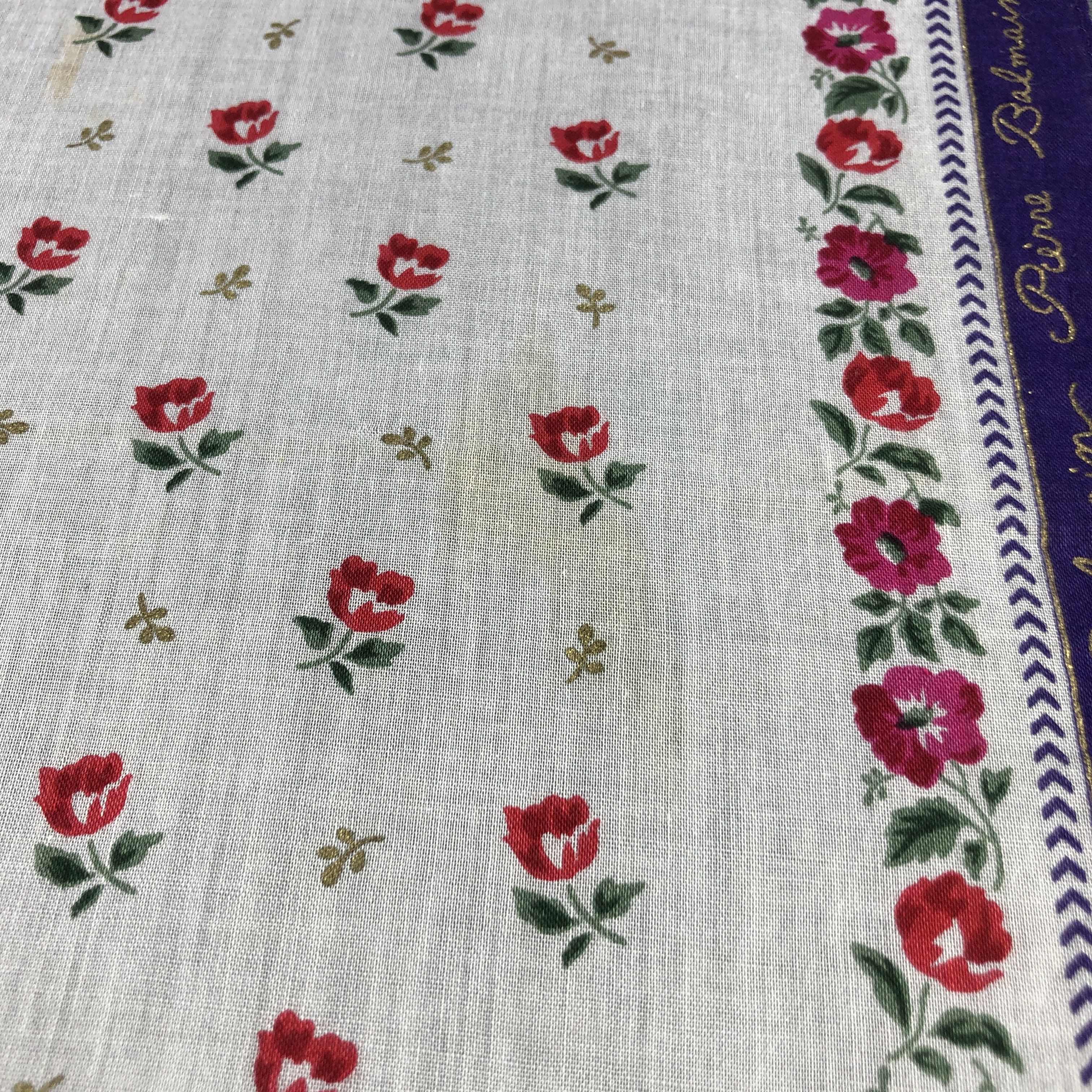 Pierre Balmain × Vintage Pierre Balmain Handkerchief Neckerchief Bandana H2461 Size ONE SIZE - 5 Thumbnail