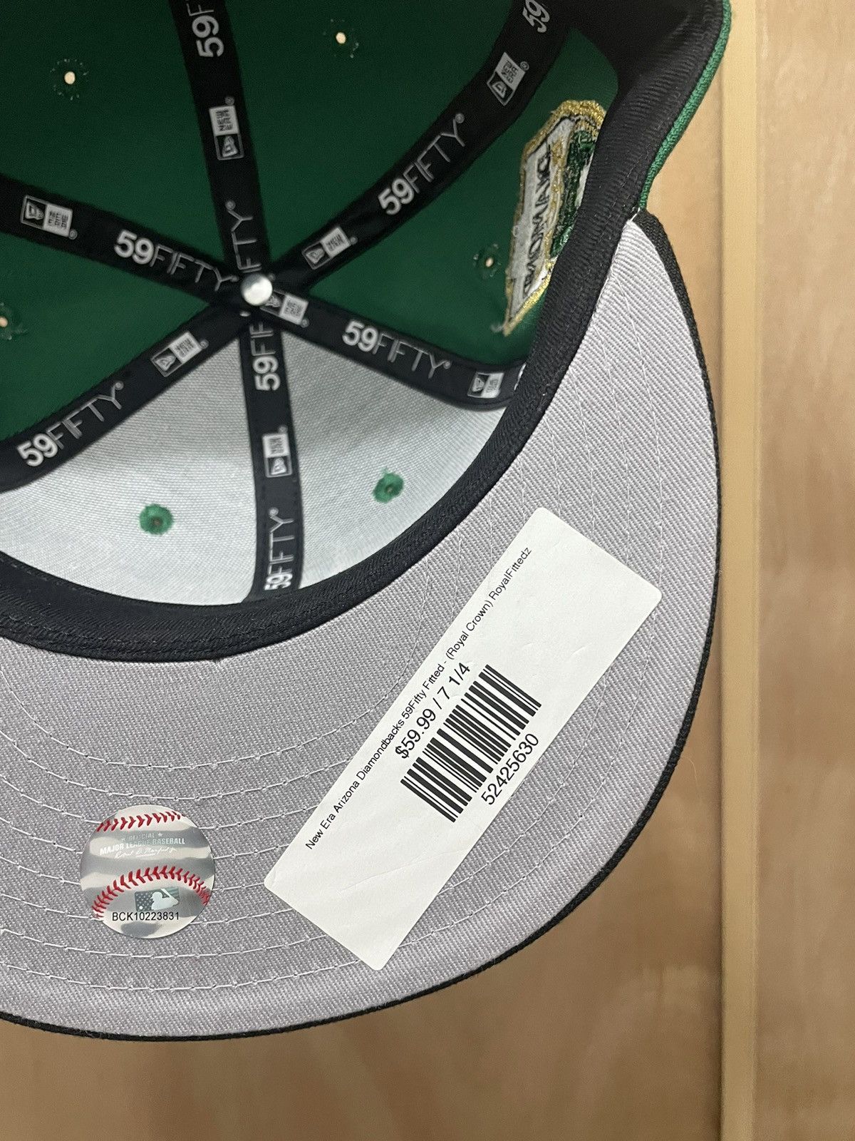 New Era Royalfittedz Arizona diamondbacks 1998 inaugural 7 1/4 Size ONE SIZE - 6 Thumbnail