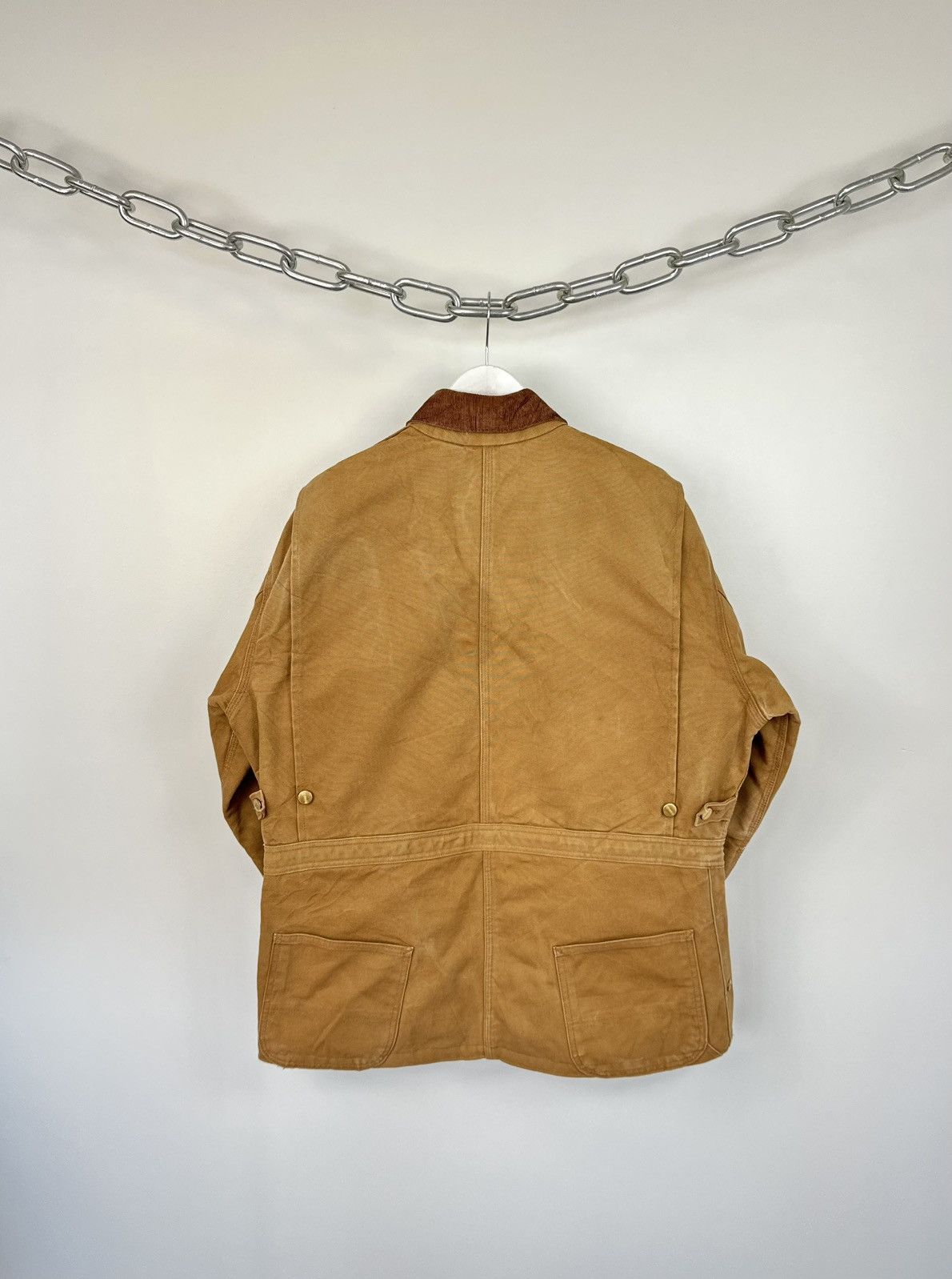 Carhartt Vintage 80s Carhartt USA Faded Utility Arctic Detroit Jacket Size US L / EU 52-54 / 3 - 2 Thumbnail