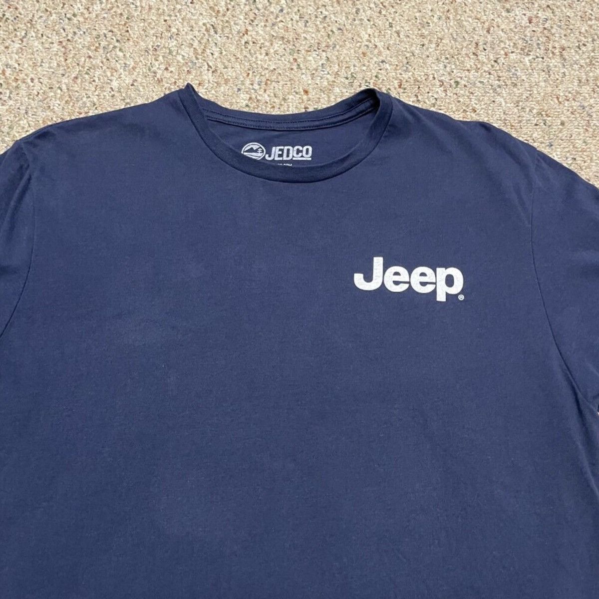 Jeep Jeep American Flag Graphic Navy Blue Tee by JED-CO Men's L Size US L / EU 52-54 / 3 - 4 Thumbnail