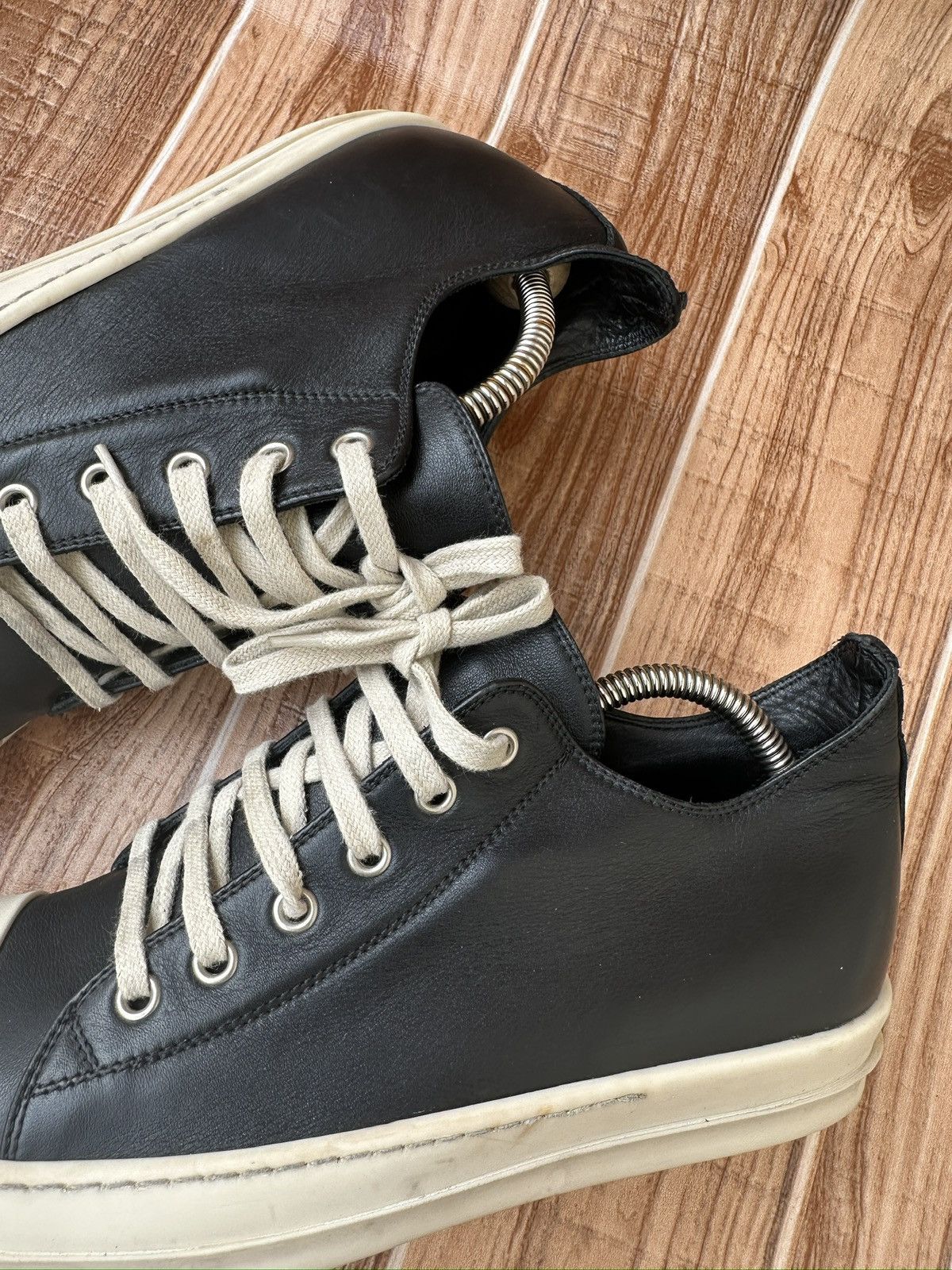Rick Owens S/S 17 Black Milk Mainline Ramones Sneaks Size US 7 / EU 40 - 15 Thumbnail