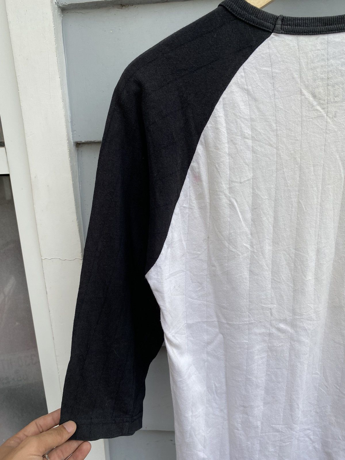 Japanese Brand Vision Street Wear Skull Label & Eagle Poem Graphic Raglan Size US L / EU 52-54 / 3 - 12 Thumbnail