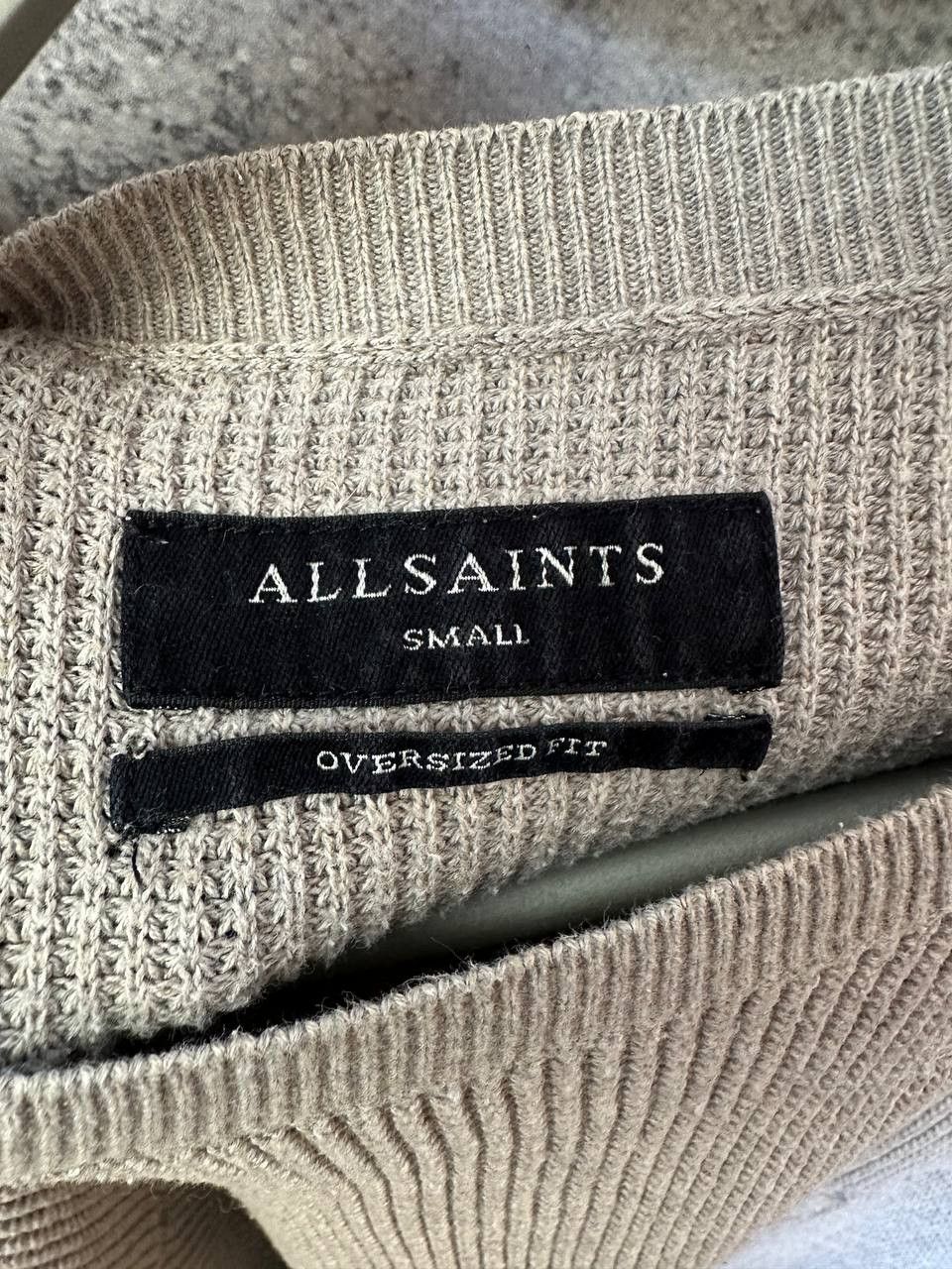 Allsaints ALLSAINTS FORRAM LS CREW Distressed Sweater Waffle Knit AG Size US S / EU 44-46 / 1 - 10 Thumbnail