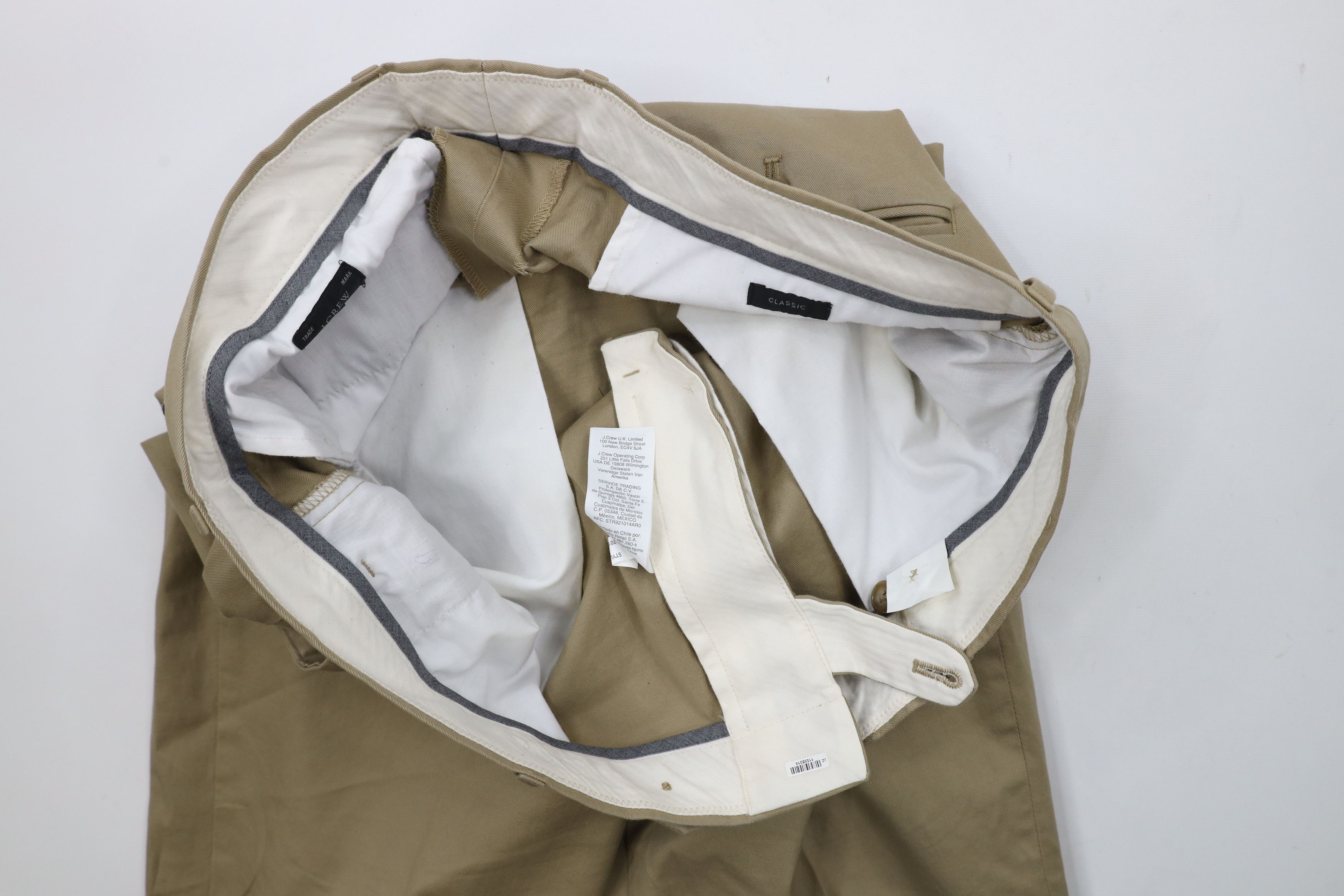 J.Crew × Vintage J Crew Bowery Classic Fit Stretch Chino Pants Beige Brown Size US 36 / EU 52 - 9 Thumbnail