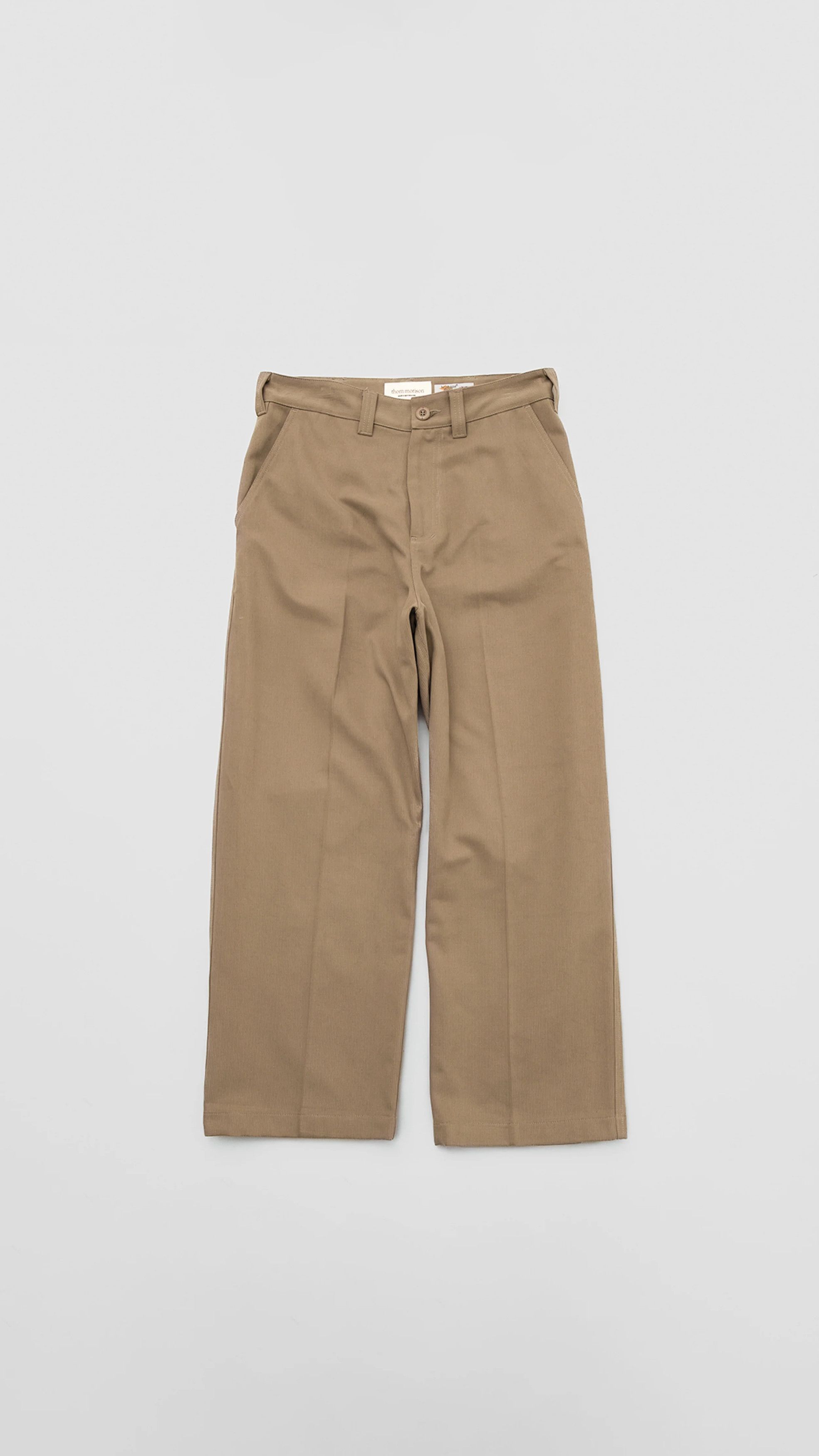 Other 💚 Thom Morison Wide Bedford Pant Fawn Small NEW Size US 32 / EU 48 - 1 Thumbnail