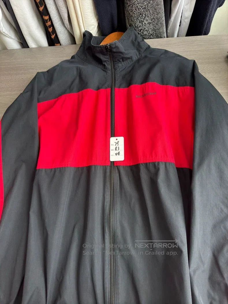 Balenciaga Balenciaga Black Red Embroidered Jacket. Size US M / EU 48-50 / 2 - 8 Thumbnail