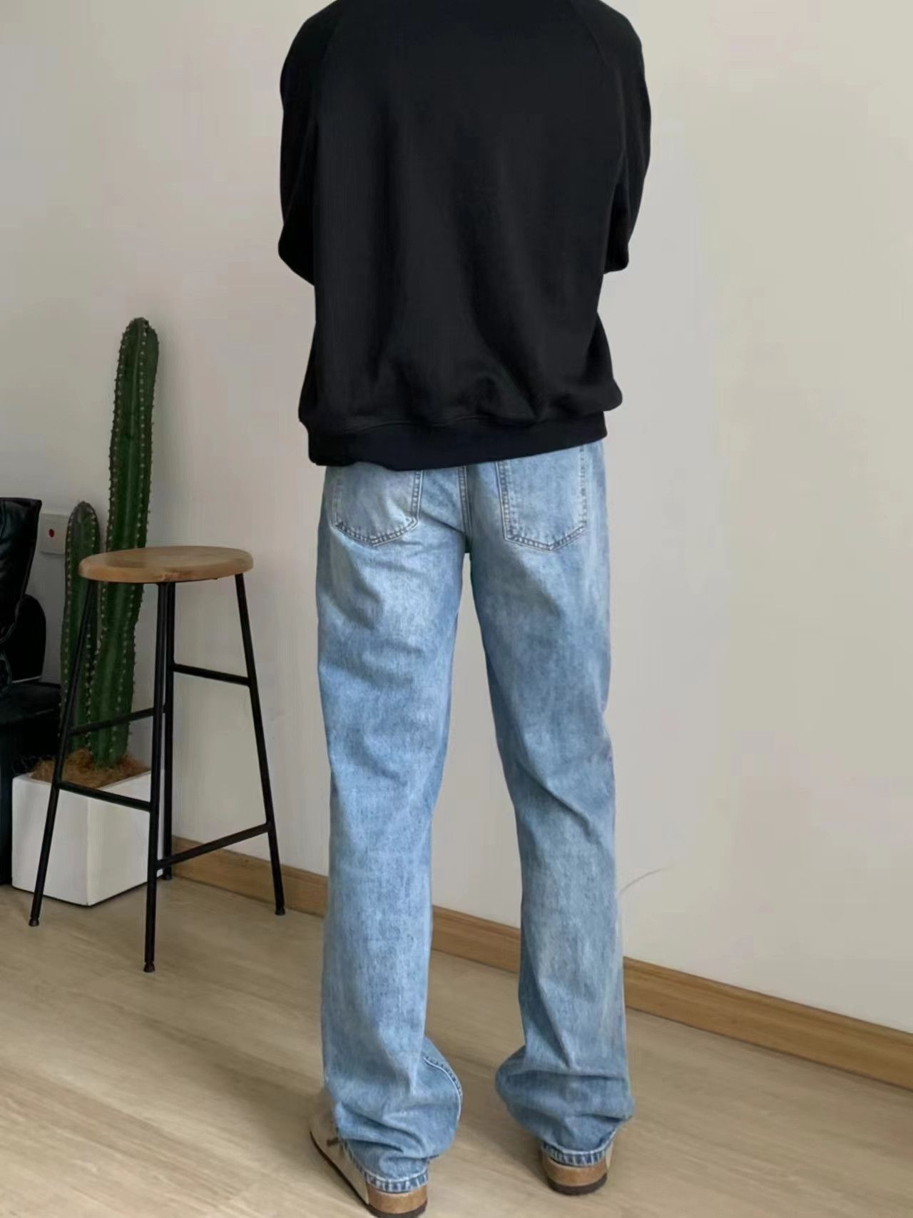 Japanese Brand × Vintage Vintage light blue washed and distressed micro flare jeans Size US 32 / EU 48 - 4 Thumbnail