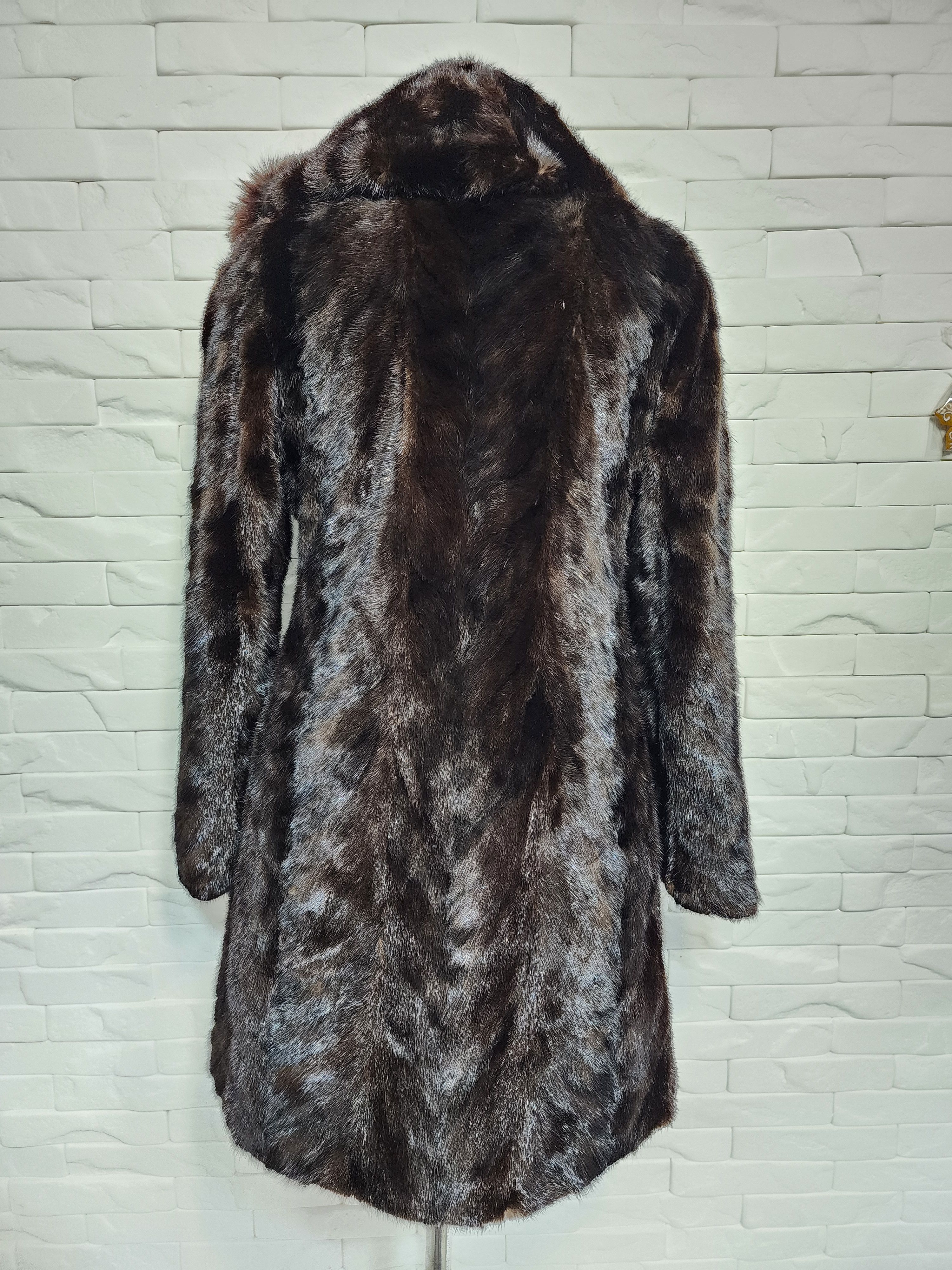 Furla Brown Mink Fur Hooded Coat - Women's Luxury Outerwear Size S / US 4 / IT 40 - 4 Thumbnail