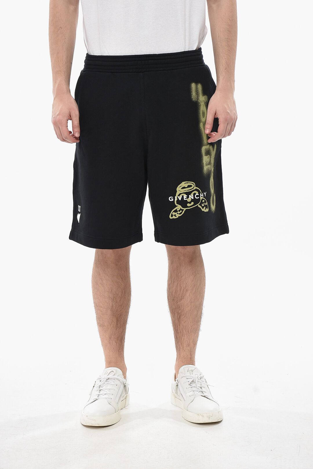 Givenchy Brushed Cotton Shorts GRAFFITI With Print Size US 31 - 1 Thumbnail