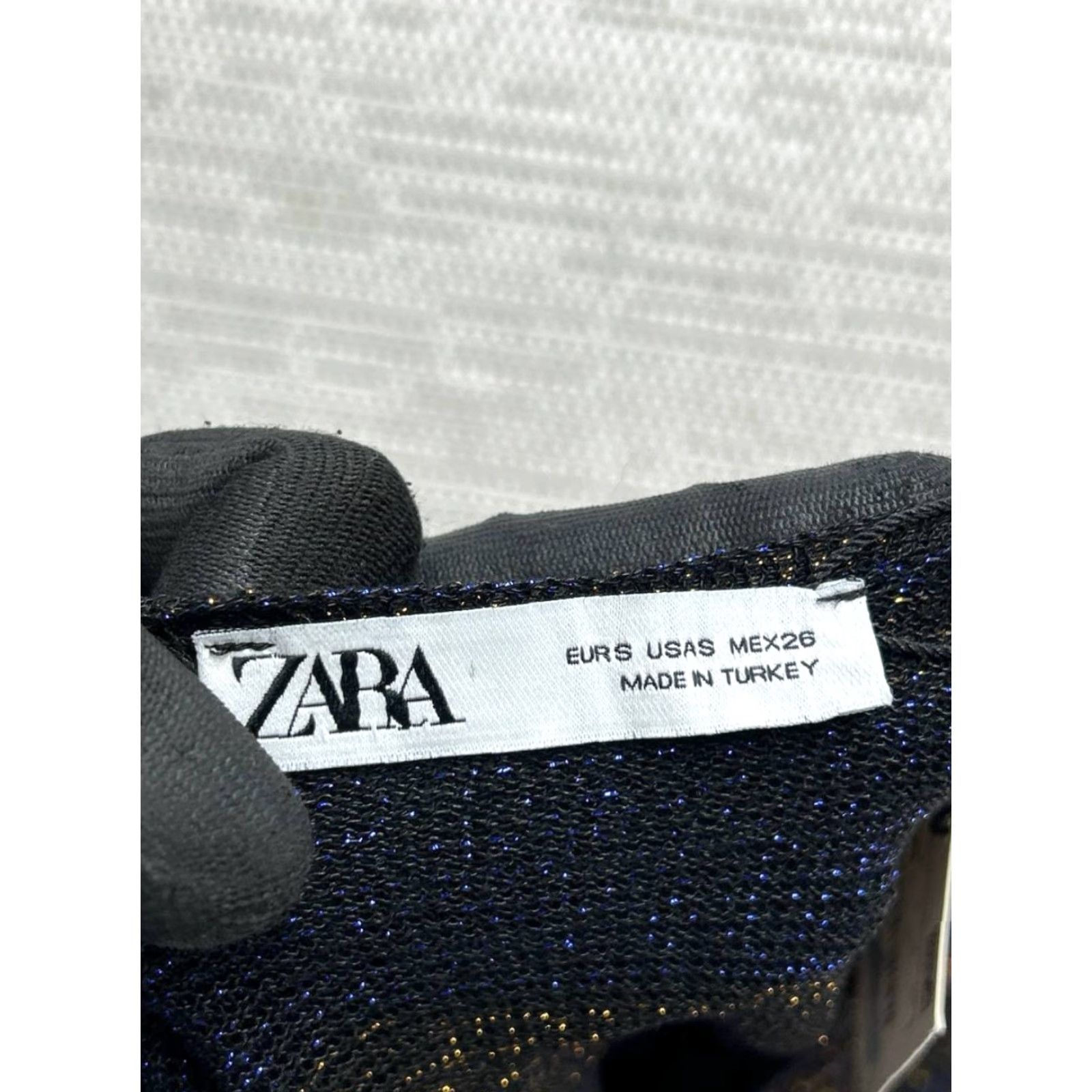 Zara Zara Dress Womens Small Blue Gold Wrap Blouson New Size S / US 4 / IT 40 - 3 Thumbnail