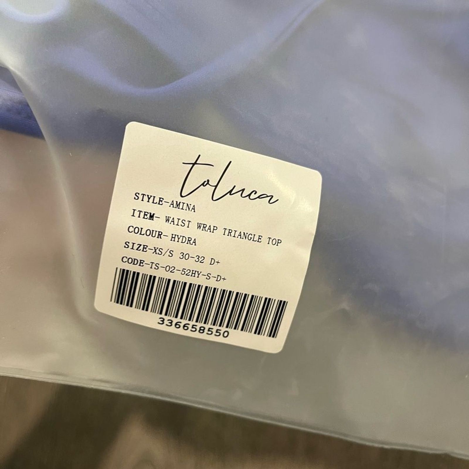 Vintage NWT Toluca Amina Bikini Top Waist Wrap Triangle Hydra XS/S Size ONE SIZE - 6 Thumbnail