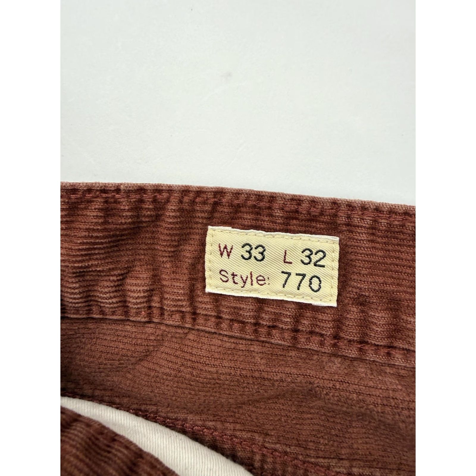J.Crew J.CREW Pants Mens 33x30 Corduroy Slim Fit Chino 5-Pocket Brown Casual Size US 33 - 5 Thumbnail