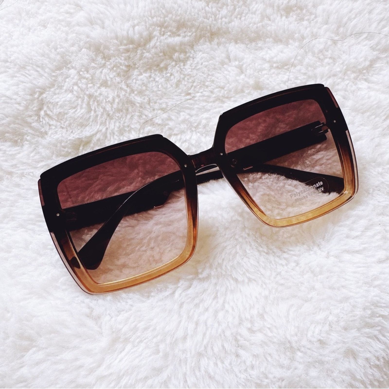 Other Gloria Brown Square Oversized Sunglasses Size ONE SIZE - 3 Thumbnail