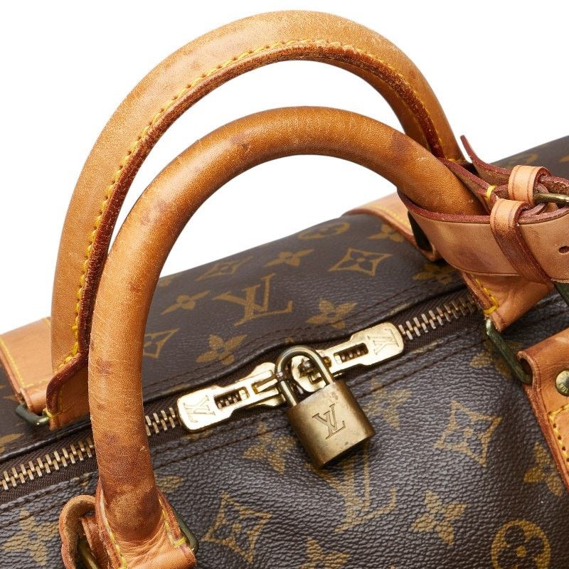Louis Vuitton Louis Vuitton Monogram Keepall Bandouliere 60 Boston Bag Size ONE SIZE - 8 Thumbnail