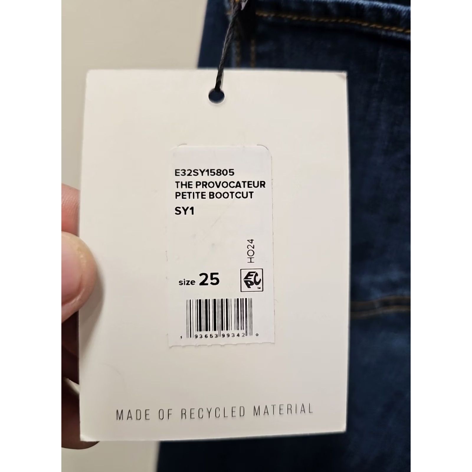 Vintage Joe's Jeans Provocateur Blue Dark Wash Bootcut Jeans Women 25 Regular 30in Inseam Denim 5-Pocket Slimming Stretch Size 42" / US 20 - 6 Thumbnail