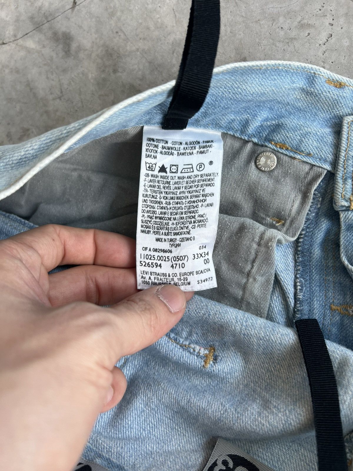 Levi's Levis Engineered Jeans Buckle Back Tag W33 Actual 36x34 Size US 33 - 9 Thumbnail