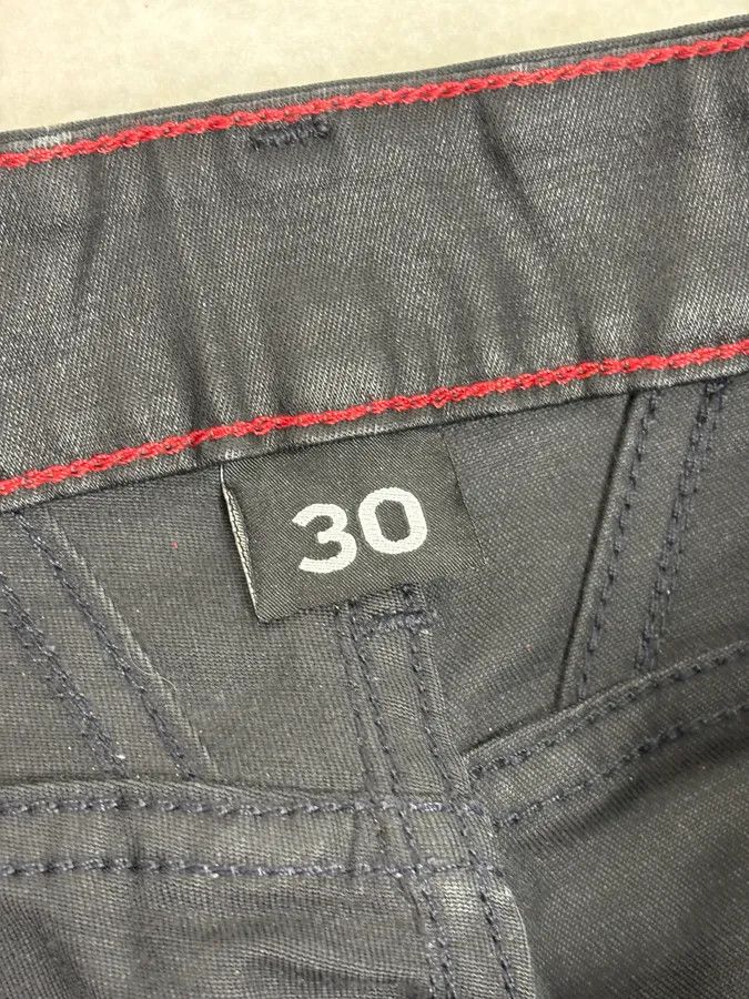 Marithe + Francois Girbaud FW2013 Marithé + François Girbaud Black Waxed Denim Jeans Size US 30 / EU 46 - 14 Thumbnail