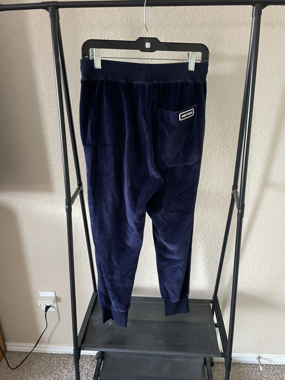 AMI Velour Cropped Drawstring joggers Size US 28 / EU 44 - 6 Thumbnail