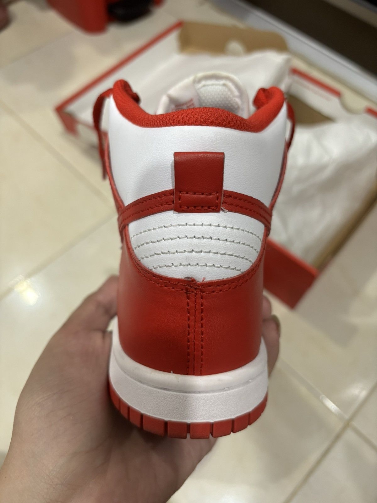 Nike × Other Nike Dunk High University Red Size US 4.5 / IT 34.5 - 9 Thumbnail