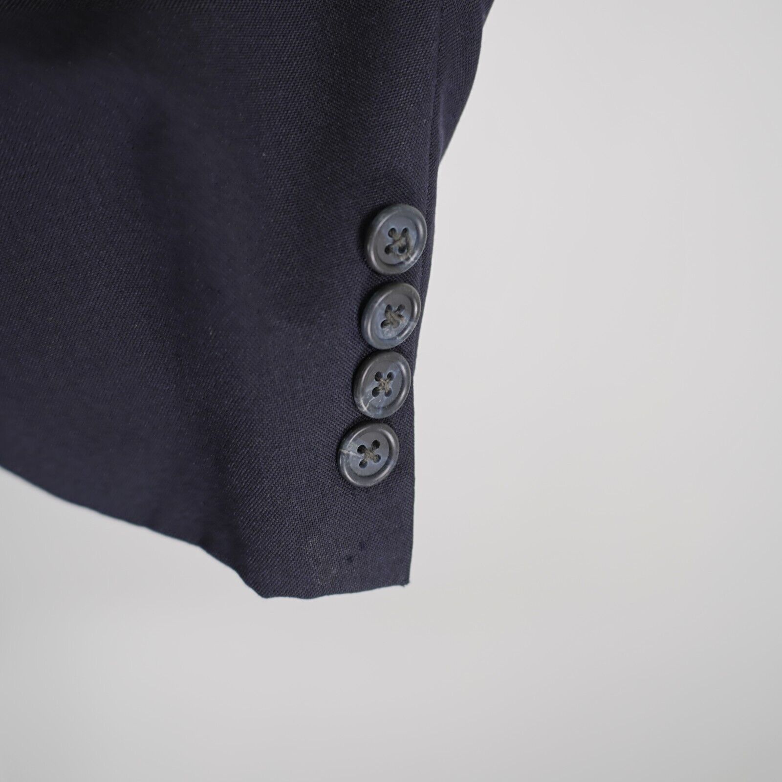 Hart Schaffner Marx Hart Schaffner Marx Micron 2000 Wool Blue 2 Button Suit Jack Size 48L - 3 Thumbnail