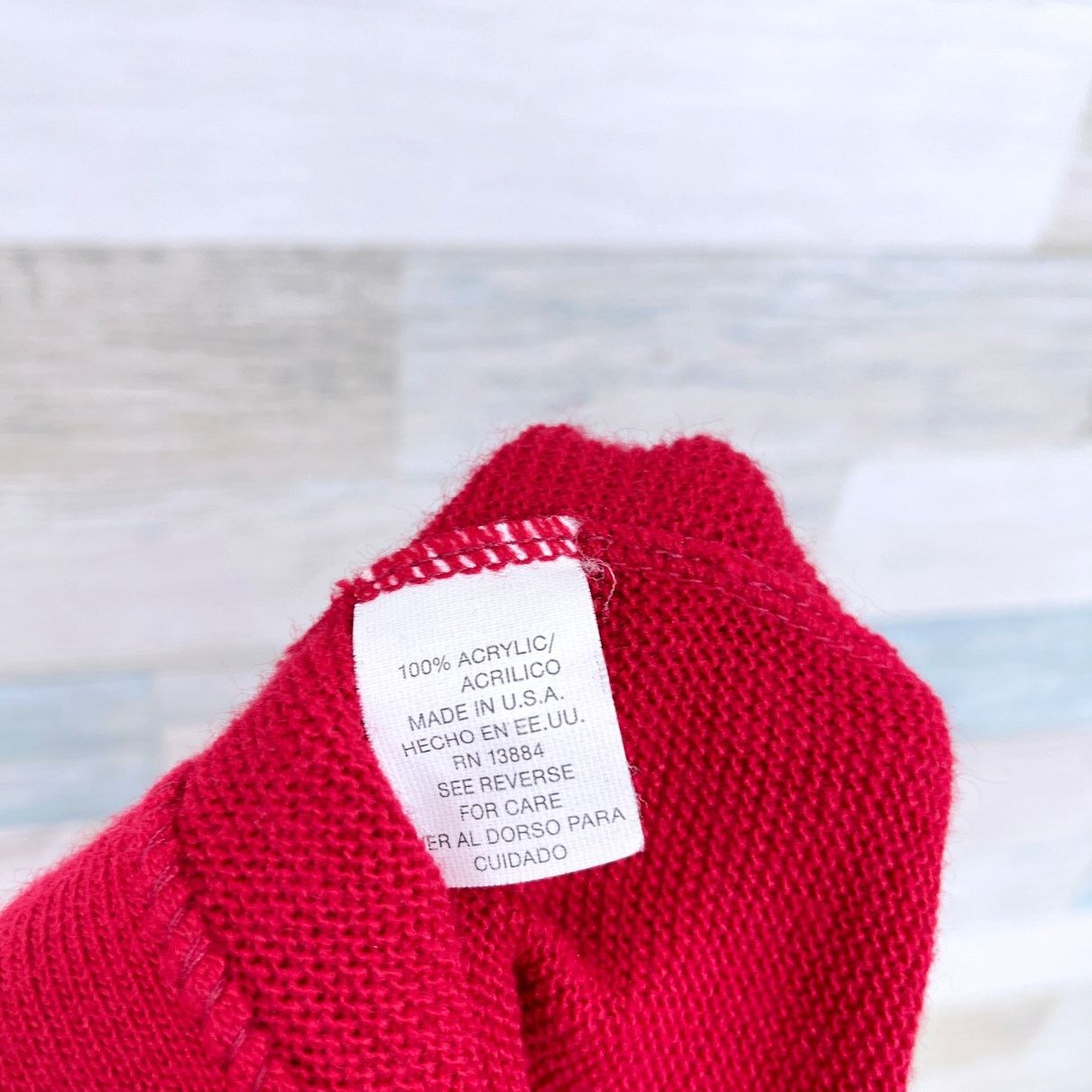 Izod IZOD Vintage Grandpa Cardigan Sweater Red V Neck USA Men Size US L / EU 52-54 / 3 - 7 Thumbnail